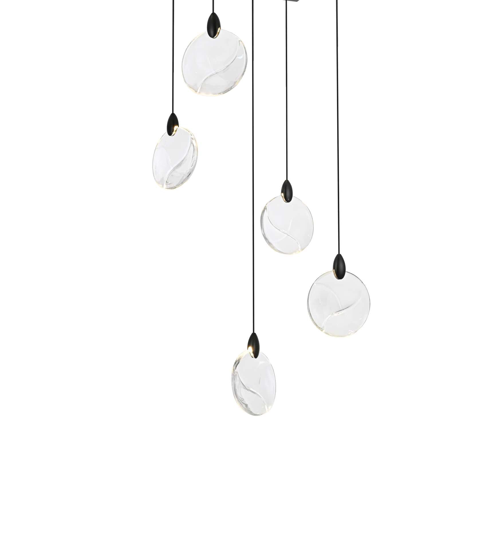 Dimensions
Chain/Rod Length: 142"
Length: 16"
Width: 16"
Height: 7.5"
Maximum Height: 125"
Wire Length: 142"
Specifications
Assembly Required: yes
Average Life (Hours): 6000
Bulb Included: Yes
Color Temperature: 3500K
CRI: 80
Crystal/Glass Color: Clear
Dimmable: Yes
Distressed Finish: No
Dry/Wet/Damp: Dry
ETL: Yes
Finish (Color): Black and Clear
Fixture Material: Iron and Crystal
Hanging Device: Cord
Hardware Finish: Black
Harware Material: Iron
Lumens: 150
Max/Nominal Watt: 10W
Number of Lights: 5
Product Shape: Rectangle
Product Type: Pendants
Product Warranty: 1 year limited
Socket Type: LED
Voltage: 110V - 125V
Wattage/Bulb: 2W
Watts: 2W
Weight: 16
Wire Included: Yes
Shipment type: Small parcel - alternate view