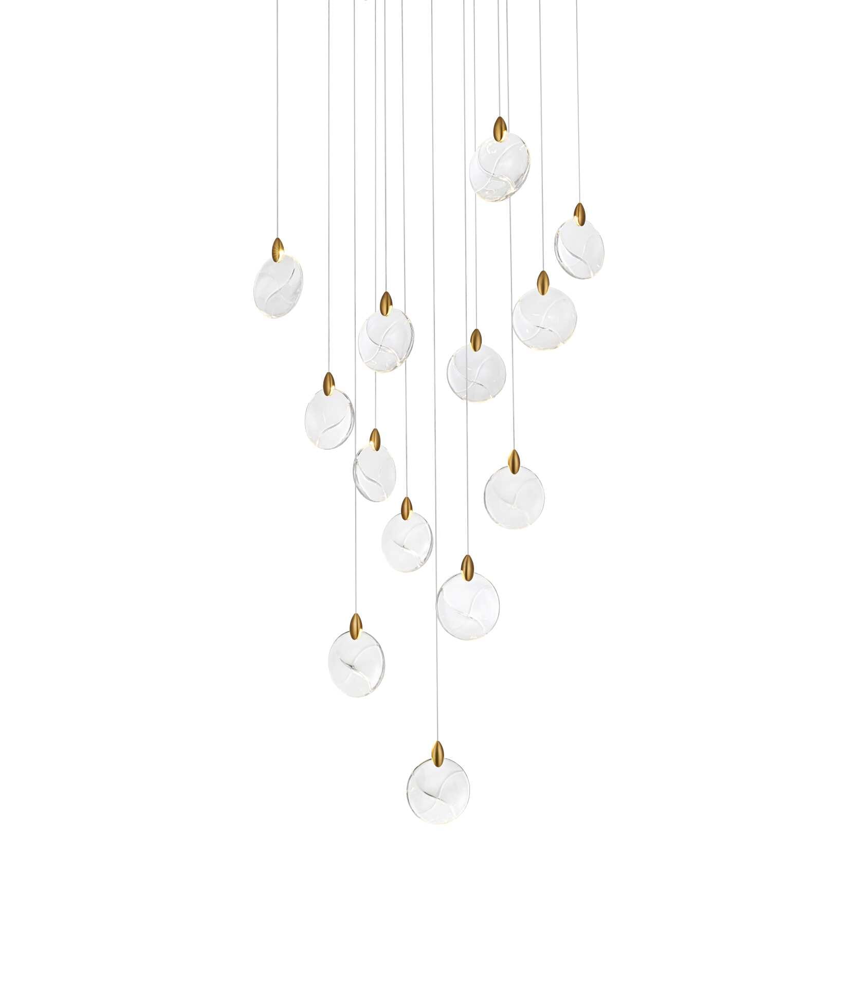 Dimensions
Chain/Rod Length: 142"
Length: 26"
Width: 26"
Height: 7.5"
Maximum Height: 125"
Wire Length: 142"
Specifications
Assembly Required: yes
Average Life (Hours): 6000
Bulb Included: Yes
Color Temperature: 3500K
CRI: 80
Crystal/Glass Color: Clear
Dimmable: Yes
Distressed Finish: No
Dry/Wet/Damp: Dry
ETL: Yes
Finish (Color): Satin Gold and Clear
Fixture Material: Iron and Crystal
Hanging Device: Cord
Hardware Finish: Satin Gold
Harware Material: Iron
Lumens: 150
Max/Nominal Watt: 26W
Number of Lights: 13
Product Shape: Rectangle
Product Type: Pendants
Product Warranty: 1 year limited
Socket Type: LED
Voltage: 110V - 125V
Wattage/Bulb: 2W
Watts: 2W
Weight: 39
Wire Included: Yes
Shipment type: Small parcel - alternate view