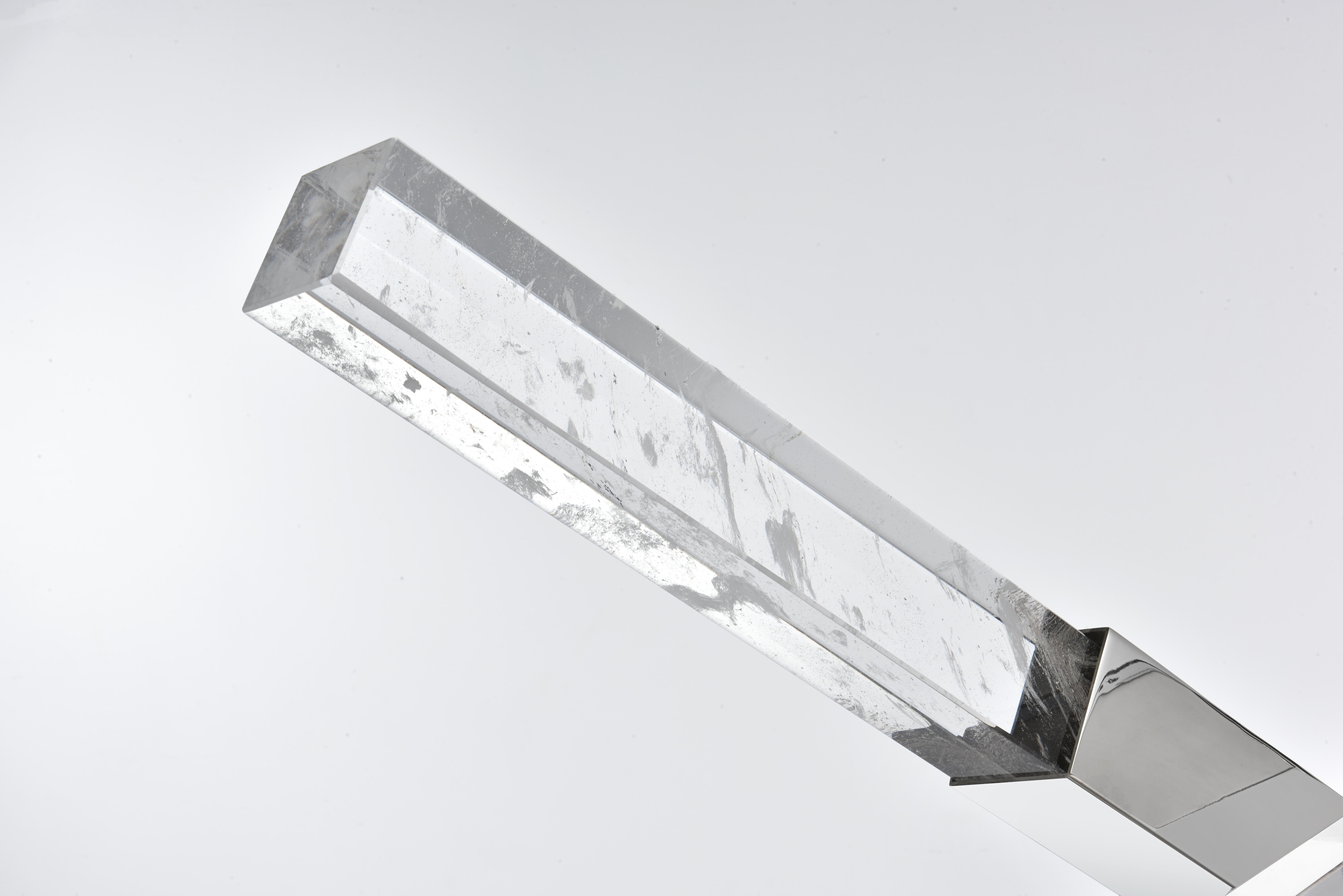 Ari Six Light Pendant in Chrome and Clear Crystal - Image 4