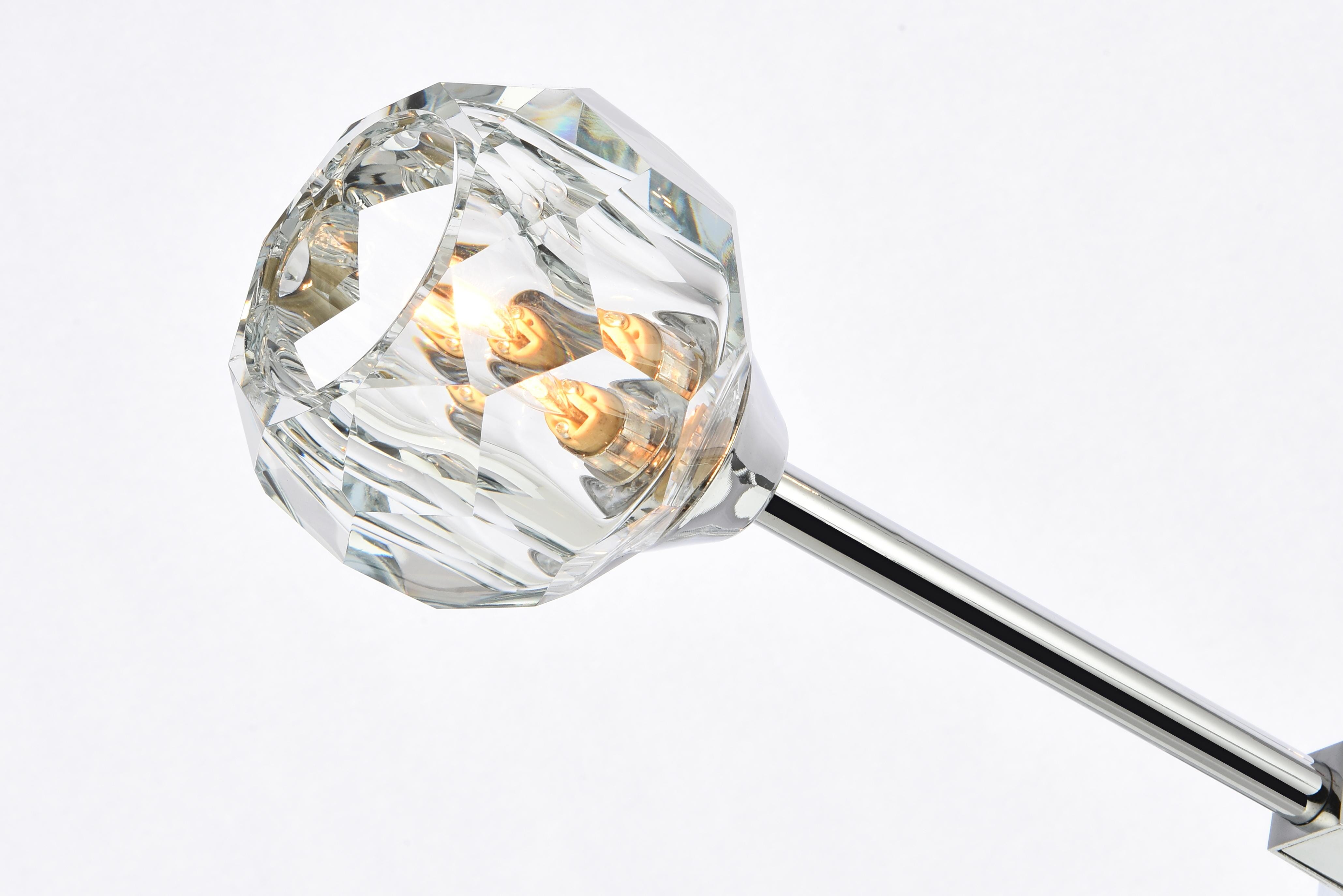 Zayne Four Light Pendant in Chrome and Clear - Image 4