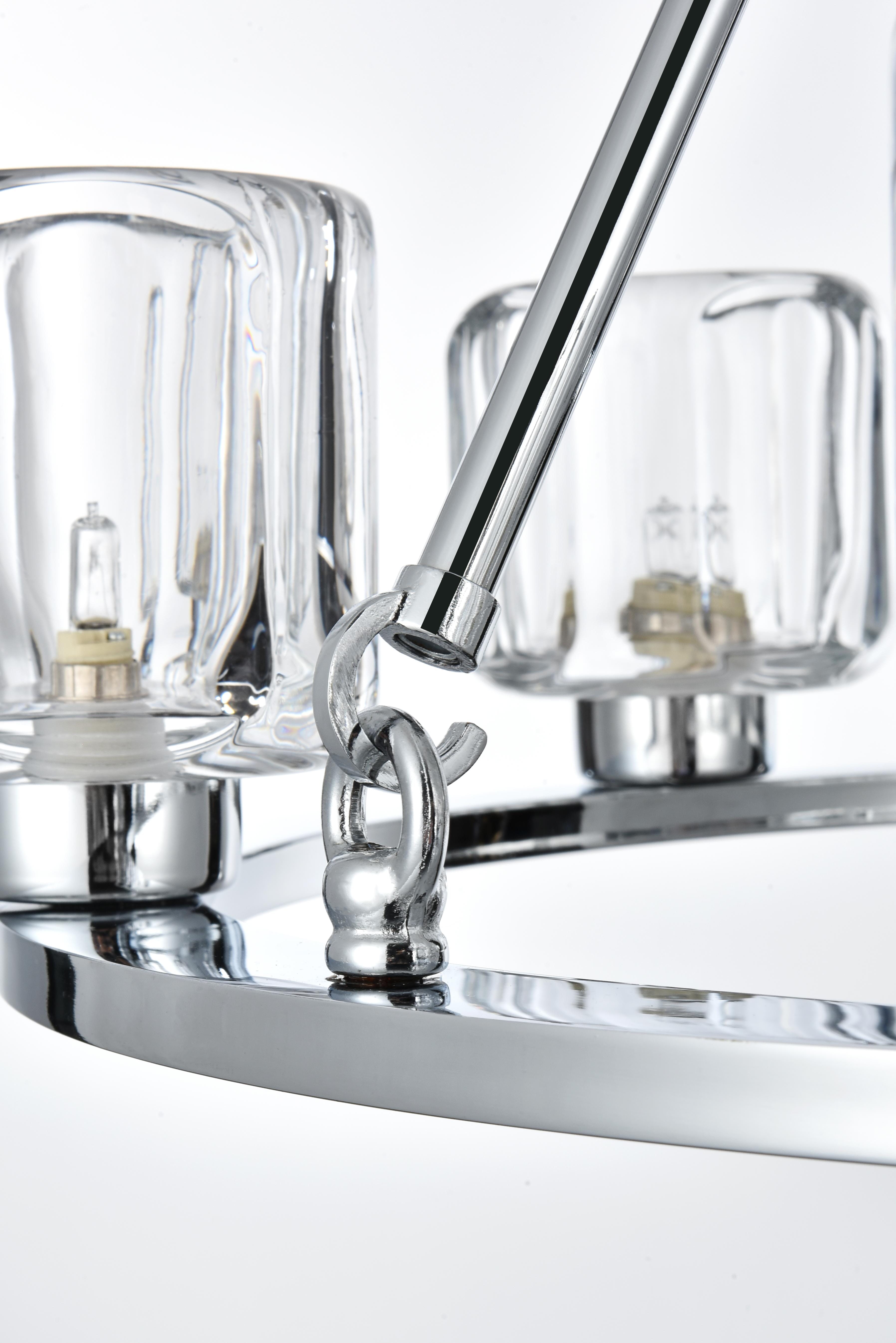 Cadence 6-Light Chandelier in Chrome and Clear Glass - Image 5