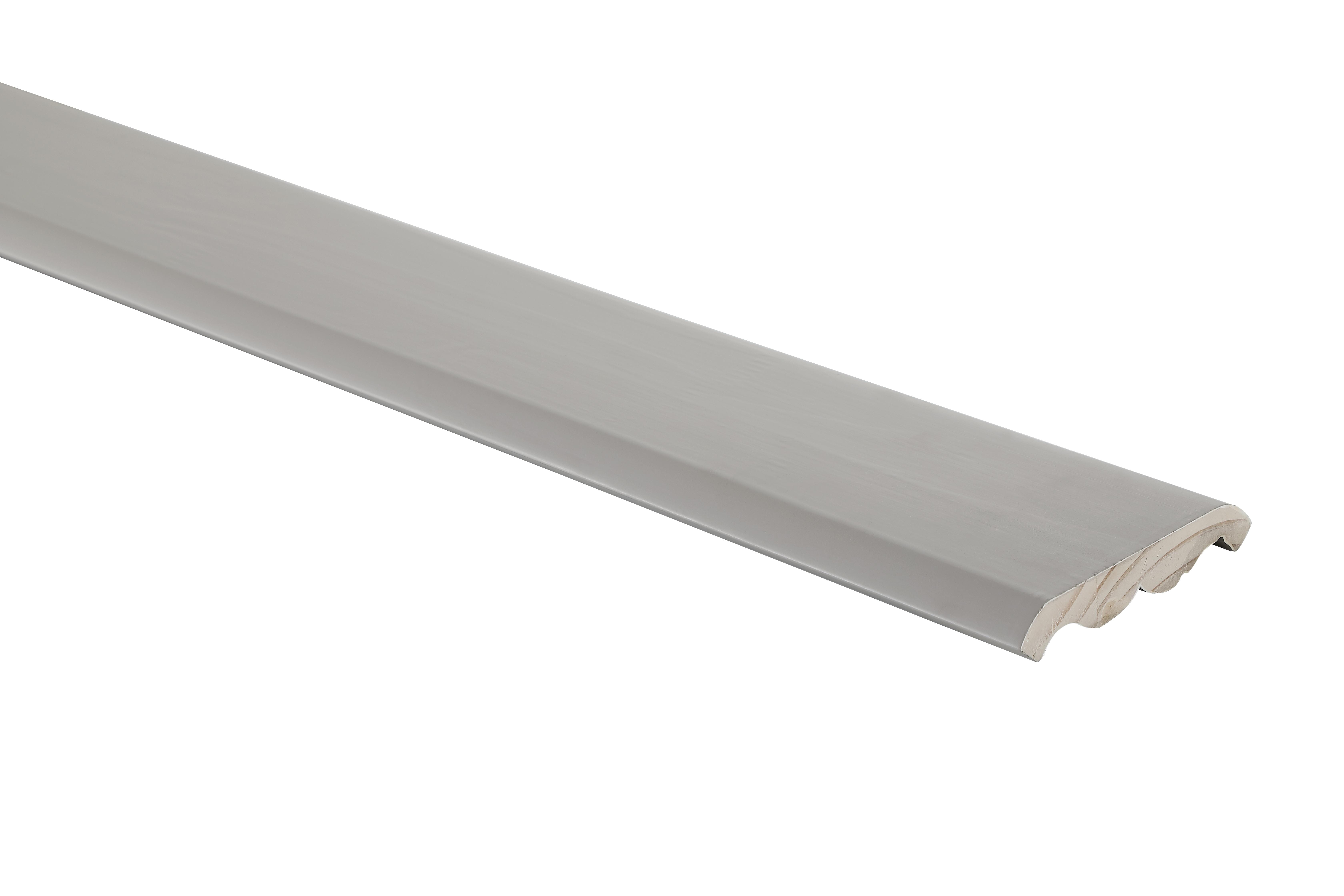 Specification Sheet
Dimensions
Length: 96"
Width: 4.49"
Height: 0.75"
Specifications
Assembly Required: Yes
Distressed Finish: No
Finish (Color): Grey
Rubberwood
Product Shape: Rectangle
Product Type: Kitchen Crown Moulding
Product Warranty: 1 year limited
Weight: 2.480625
Wire Included: No
Shipment type: Small Parcel - alternate view