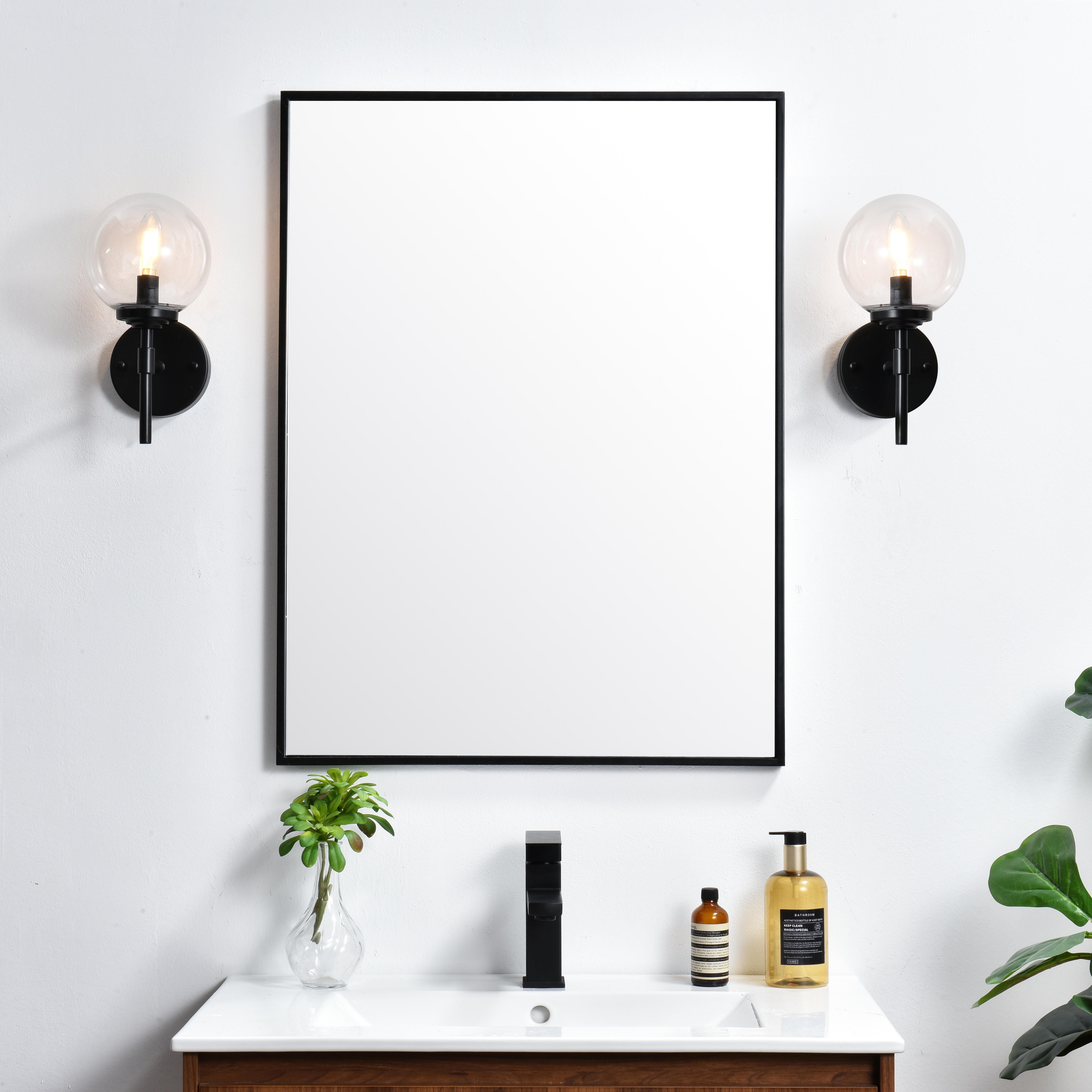 Installation Manual
Specification Sheet
Dimensions
Length: 6.9"
Width: 6"
Height: 12"
Extension: 7"
Wire Length: 8"
Depth: 7"
Specifications
Assembly Required: Yes
Bulb Included: No
#N/A
Dimmable: Yes
Distressed Finish: No
Dry/Wet/Damp: Damp
ETL: yes
Finish (Color): Black and Clear
Fixture Material: Iron and Glass
Hardware Finish: Black
Harware Material: Iron
Max/Nominal Watt: 40W
Number of Lights: 1
Product Type: Vanity Lights
Product Warranty: 1 year limited
Socket Type: E12
Voltage: 110V
Wattage/Bulb: 40W
Weight: 2
Wire Included: Yes
Shipment type: Small Parcel
US Shipping Cost: $13.00 - alternate view