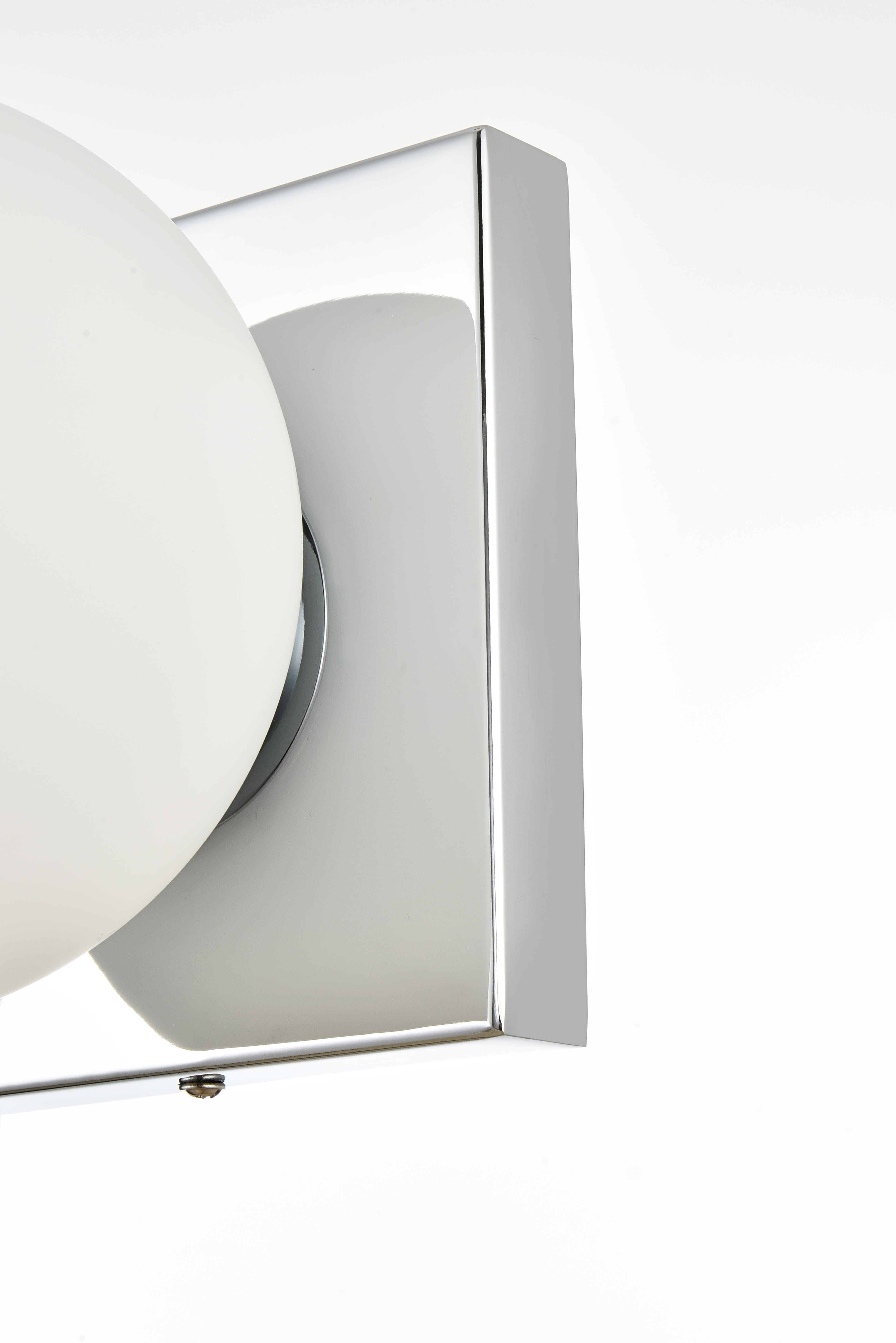 Jaylin Two Light Bath Sconce in Chrome and Frosted White - Image 5