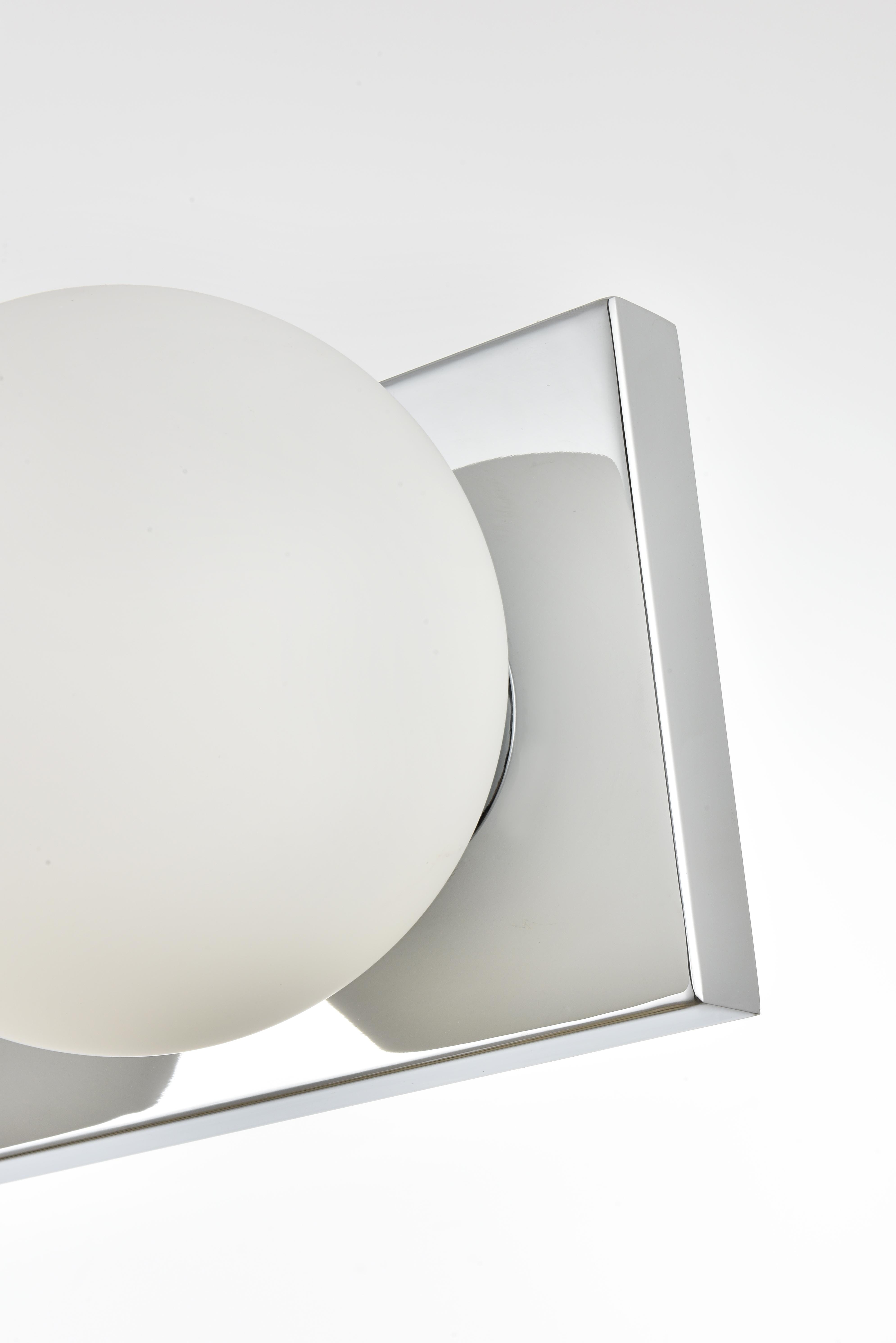 Jaylin 4-Light Bath Sconce in Chrome with Frosted White Glass - Image 5