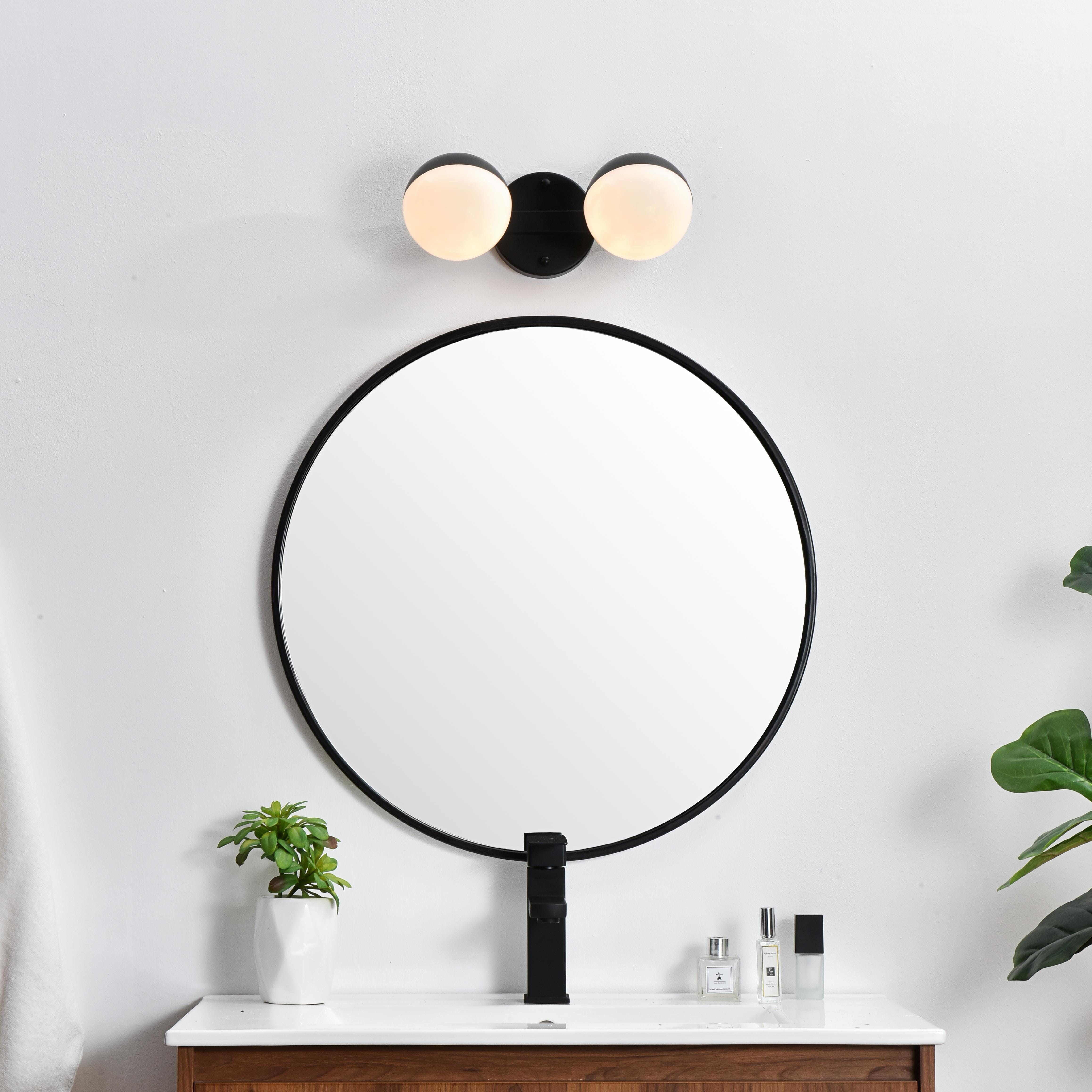 Installation Manual
Specification Sheet
Dimensions
Length: 7.5"
Width: 13"
Height: 5"
Extension: 7.5"
Wire Length: 8"
Depth: 7.5"
Specifications
Assembly Required: Yes
Bulb Included: No
#N/A
Dimmable: Yes
Distressed Finish: No
Dry/Wet/Damp: Damp
ETL: yes
Finish (Color): Black and Frosted White
Fixture Material: Iron and Acrylic
Hardware Finish: Black
Harware Material: Iron
Max/Nominal Watt: 80W
Number of Lights: 2
Product Type: Vanity Lights
Product Warranty: 1 year limited
Socket Type: E12
Voltage: 110V
Wattage/Bulb: 40W
Weight: 2
Wire Included: Yes
Shipment type: Small Parcel
US Shipping Cost: $13.00 - alternate view