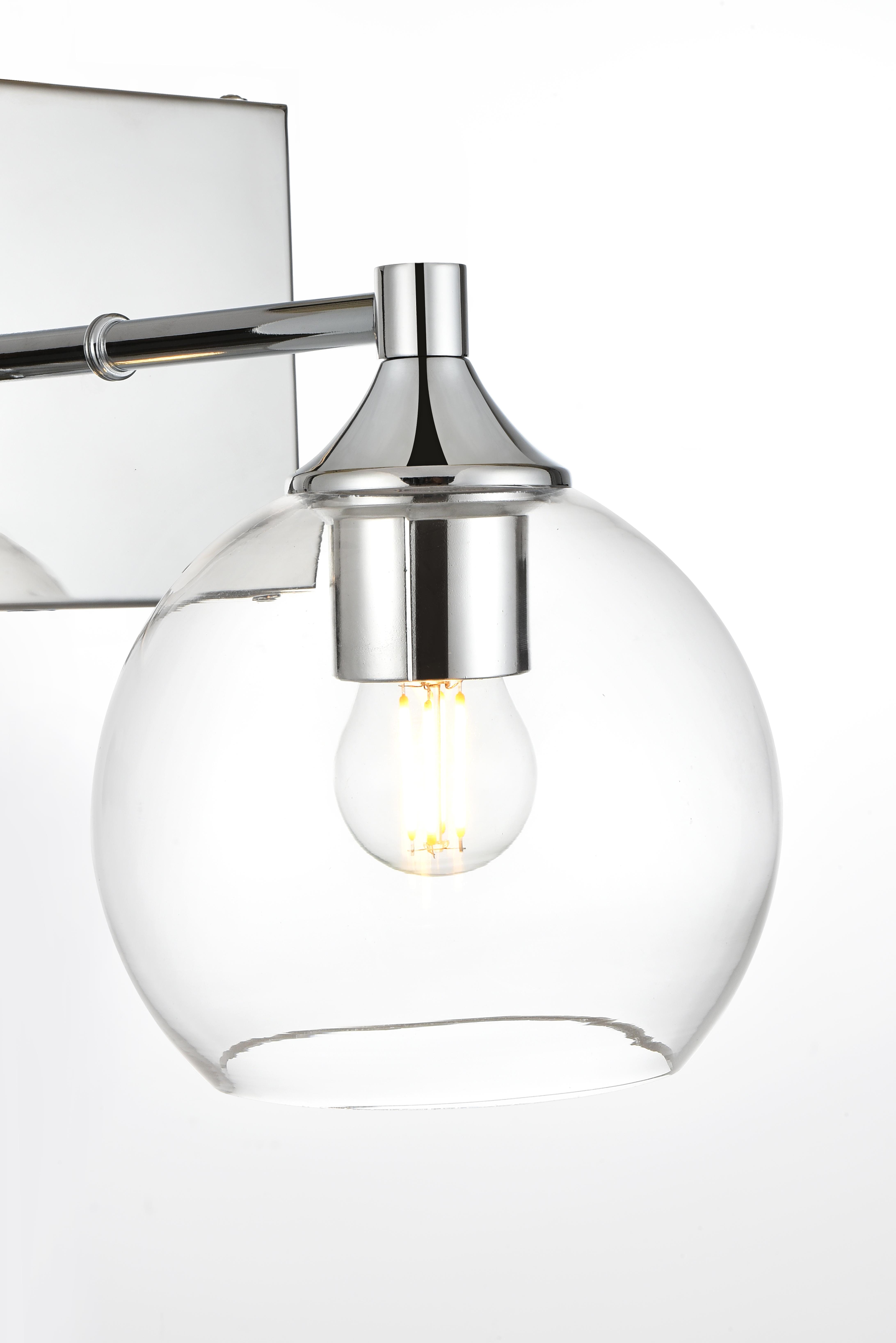 Foster One Light Bath Sconce in Chrome and Clear - Image 5