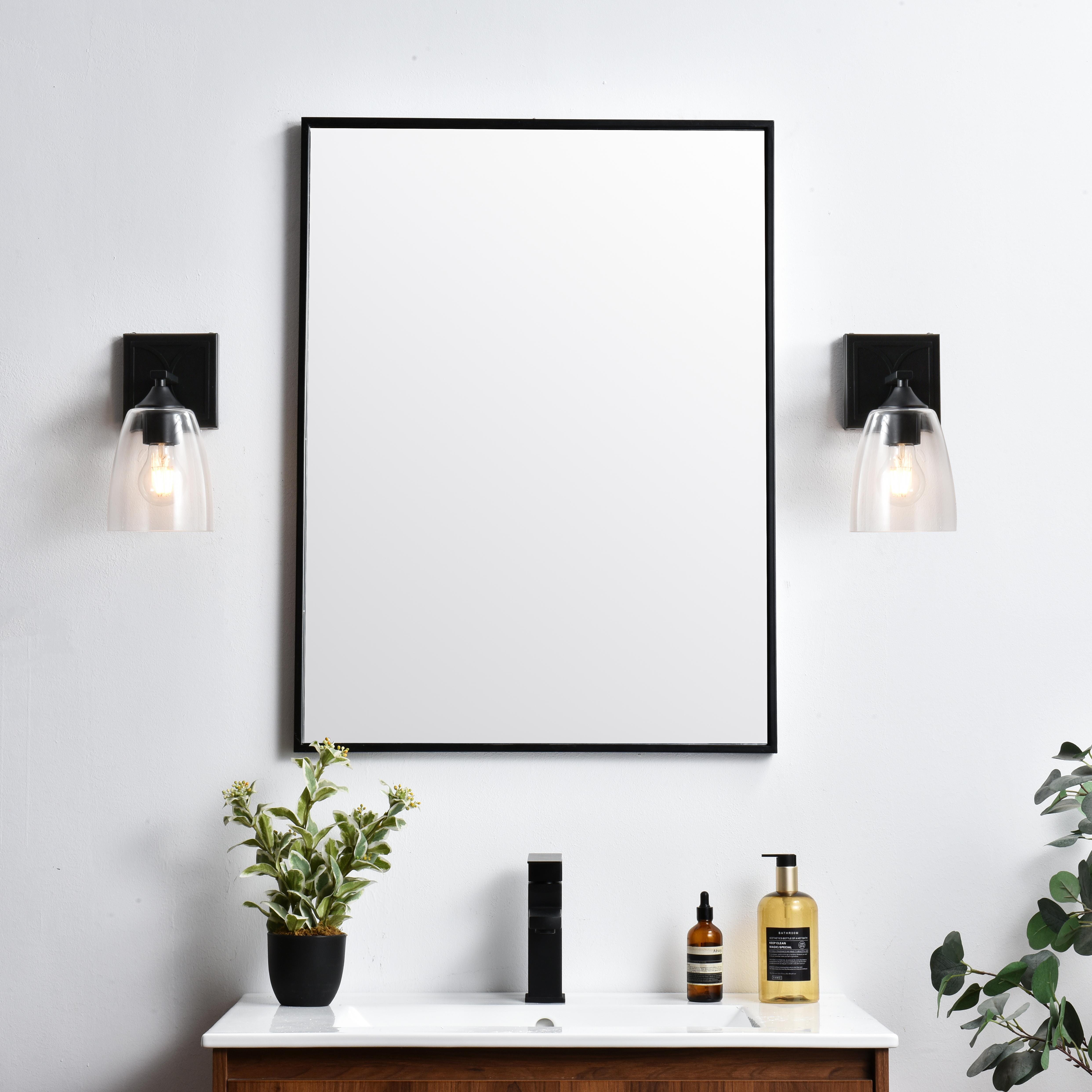 Specification Sheet
Dimensions
Length: 6.5"
Width: 5"
Height: 10"
Extension: 6.5"
Wire Length: 8"
Depth: 6.5"
Specifications
Assembly Required: Yes
Bulb Included: No
#N/A
Dimmable: Yes
Distressed Finish: No
Dry/Wet/Damp: Damp
ETL: yes
Finish (Color): Black and Clear
Fixture Material: Iron and Glass
Hardware Finish: Black
Harware Material: Iron
Max/Nominal Watt: 40W
Number of Lights: 1
Product Type: Vanity Lights
Product Warranty: 1 year limited
Socket Type: E26
Voltage: 110V
Wattage/Bulb: 40W
Weight: 2
Wire Included: Yes
Shipment type: Small Parcel
US Shipping Cost: $13.00 - alternate view