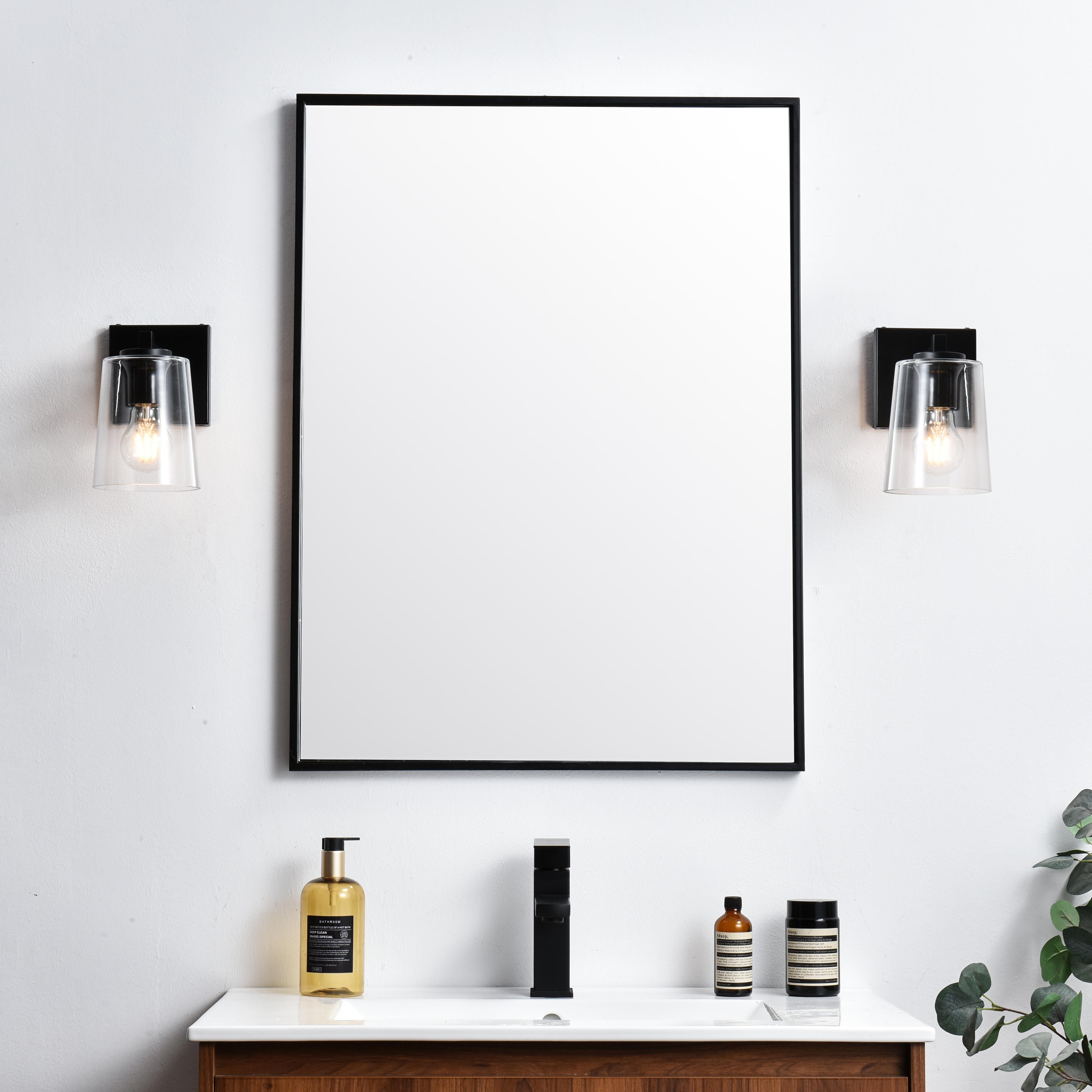 Specification Sheet
Dimensions
Length: 7.4"
Width: 5"
Height: 8"
Extension: 7"
Wire Length: 8"
Depth: 7"
Specifications
Assembly Required: Yes
Bulb Included: No
#N/A
Dimmable: Yes
Distressed Finish: No
Dry/Wet/Damp: Damp
ETL: yes
Finish (Color): Black and Clear
Fixture Material: Iron and Glass
Hardware Finish: Black
Harware Material: Iron
Max/Nominal Watt: 40W
Number of Lights: 1
Product Type: Vanity Lights
Product Warranty: 1 year limited
Socket Type: E26
Voltage: 110V
Wattage/Bulb: 40W
Weight: 2
Wire Included: Yes
Shipment type: Small Parcel
US Shipping Cost: $13.00 - alternate view