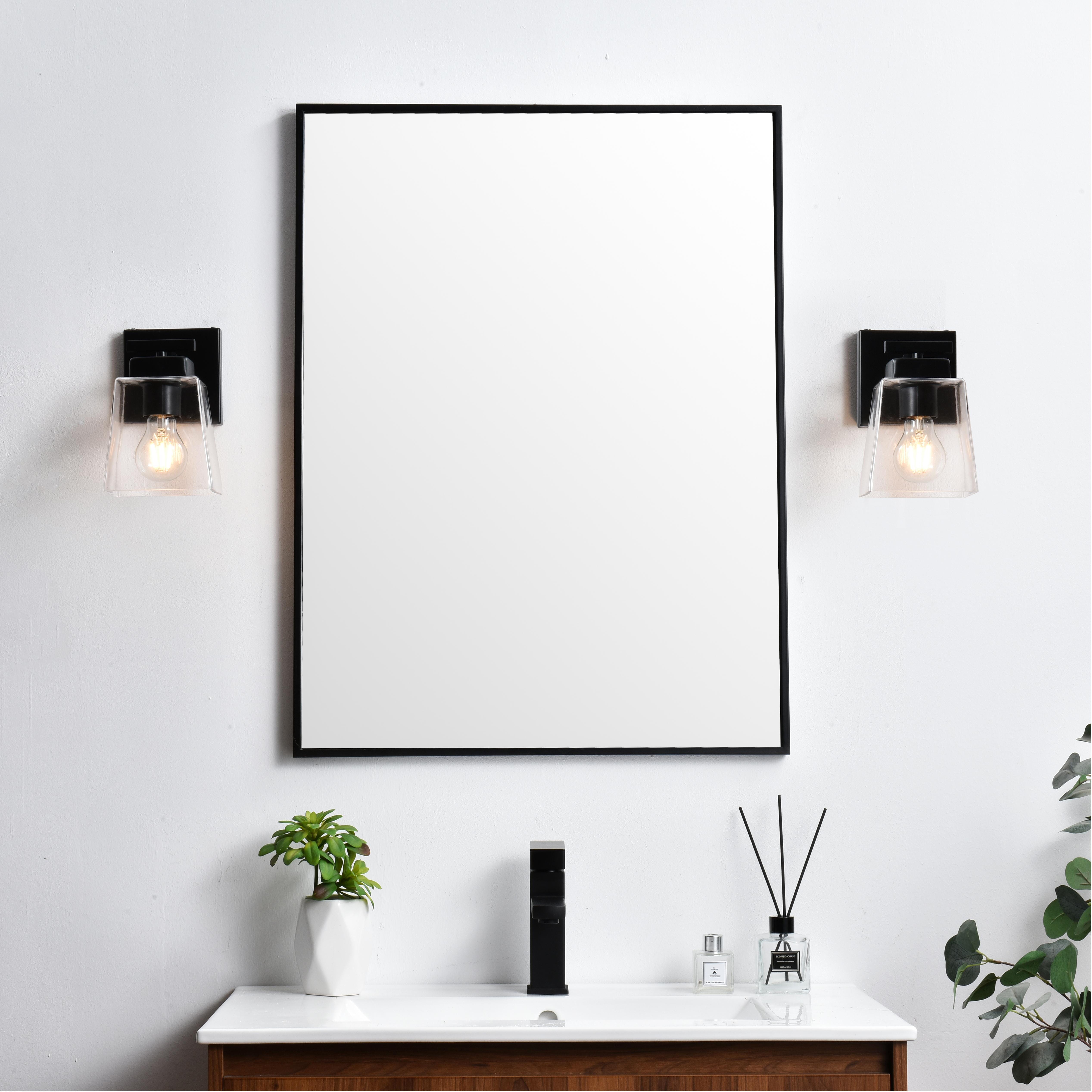 Specification Sheet
Dimensions
Length: 7"
Width: 5"
Height: 8.5"
Extension: 7"
Wire Length: 8"
Depth: 7"
Specifications
Assembly Required: Yes
Bulb Included: No
#N/A
Dimmable: Yes
Distressed Finish: No
Dry/Wet/Damp: Damp
ETL: yes
Finish (Color): Black and Clear
Fixture Material: Iron and Glass
Hardware Finish: Black
Harware Material: Iron
Max/Nominal Watt: 40W
Number of Lights: 1
Product Type: Vanity Lights
Product Warranty: 1 year limited
Socket Type: E26
Voltage: 110V
Wattage/Bulb: 40W
Weight: 3
Wire Included: Yes
Shipment type: Small Parcel
US Shipping Cost: $13.00 - alternate view