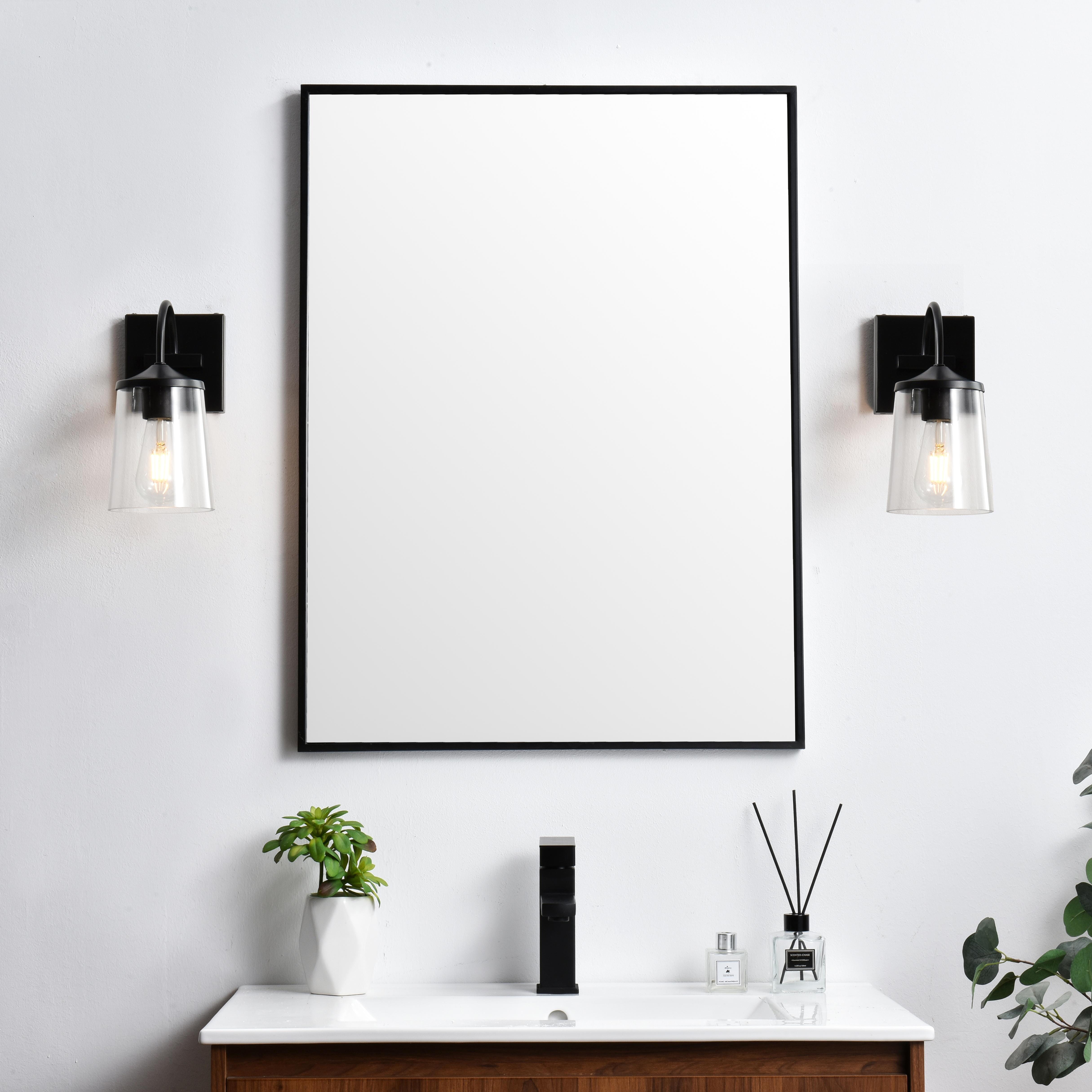 Specification Sheet
Dimensions
Length: 8.1"
Width: 5"
Height: 10"
Extension: 8"
Wire Length: 8"
Depth: 8"
Specifications
Assembly Required: Yes
Bulb Included: No
#N/A
Dimmable: Yes
Distressed Finish: No
Dry/Wet/Damp: Damp
ETL: yes
Finish (Color): Black and Clear
Fixture Material: Iron and Glass
Hardware Finish: Black
Harware Material: Iron
Max/Nominal Watt: 40W
Number of Lights: 1
Product Type: Vanity Lights
Product Warranty: 1 year limited
Socket Type: E26
Voltage: 110V
Wattage/Bulb: 40W
Weight: 2
Wire Included: Yes
Shipment type: Small Parcel
US Shipping Cost: $13.00 - alternate view