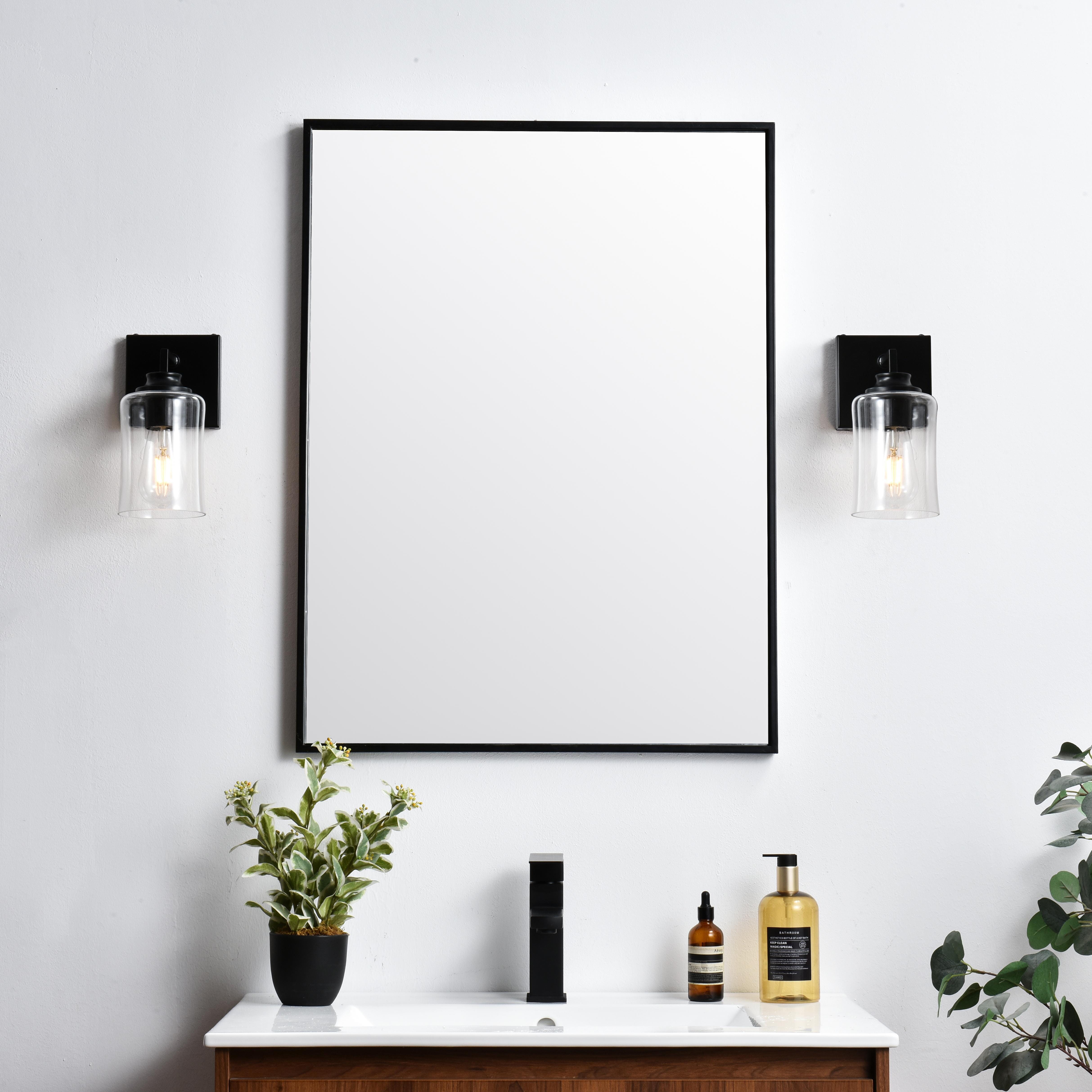 Specification Sheet
Dimensions
Length: 6"
Width: 5"
Height: 9"
Extension: 6"
Wire Length: 8"
Depth: 6"
Specifications
Assembly Required: Yes
Bulb Included: No
#N/A
Dimmable: Yes
Distressed Finish: No
Dry/Wet/Damp: Damp
ETL: yes
Finish (Color): Black and Clear
Fixture Material: Iron and Glass
Hardware Finish: Black
Harware Material: Iron
Max/Nominal Watt: 40W
Number of Lights: 1
Product Type: Vanity Lights
Product Warranty: 1 year limited
Socket Type: E26
Voltage: 110V
Wattage/Bulb: 40W
Weight: 2
Wire Included: Yes
Shipment type: Small Parcel
US Shipping Cost: $13.00 - alternate view