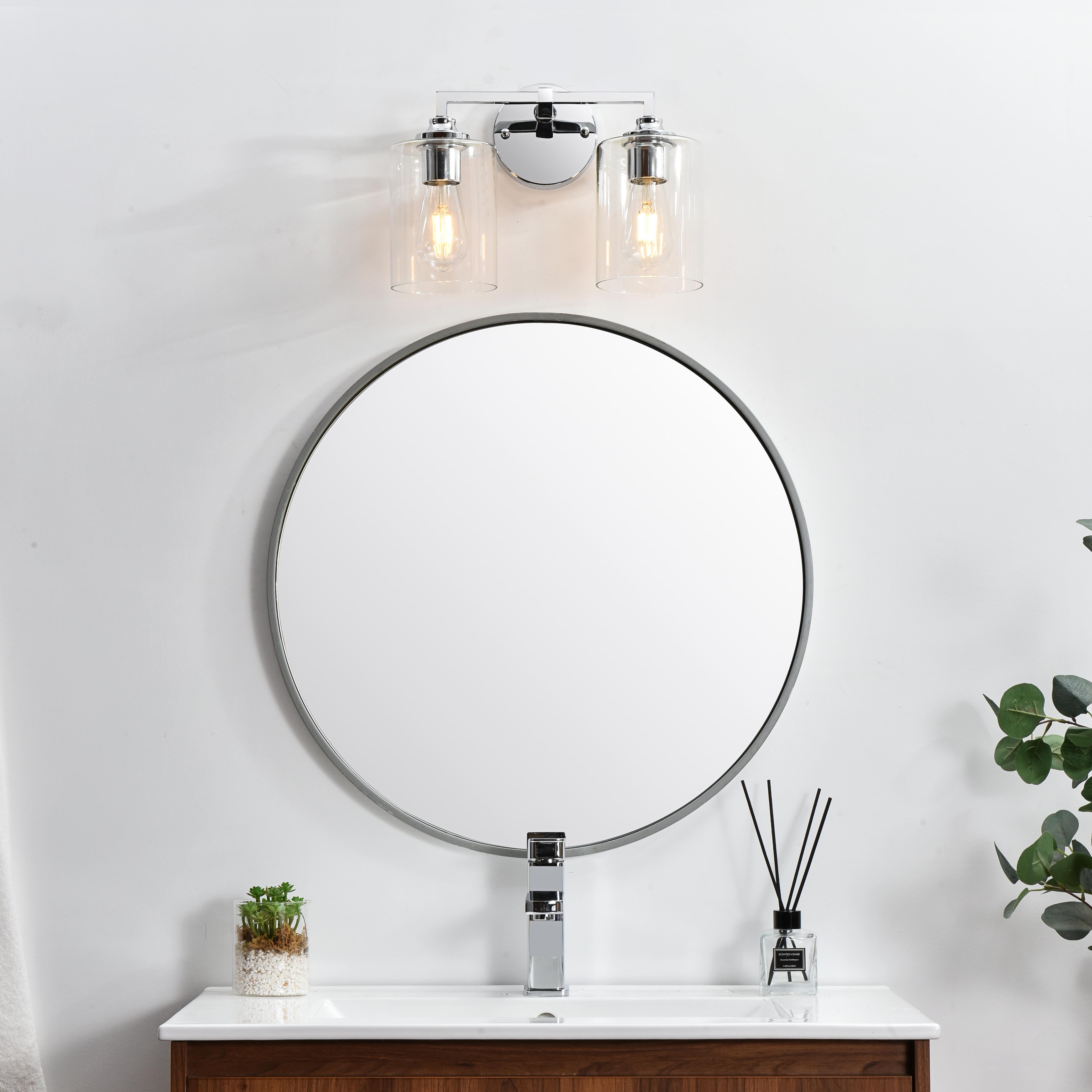 Mayson Two Light Bath Sconce in Chrome and Clear - Image 2