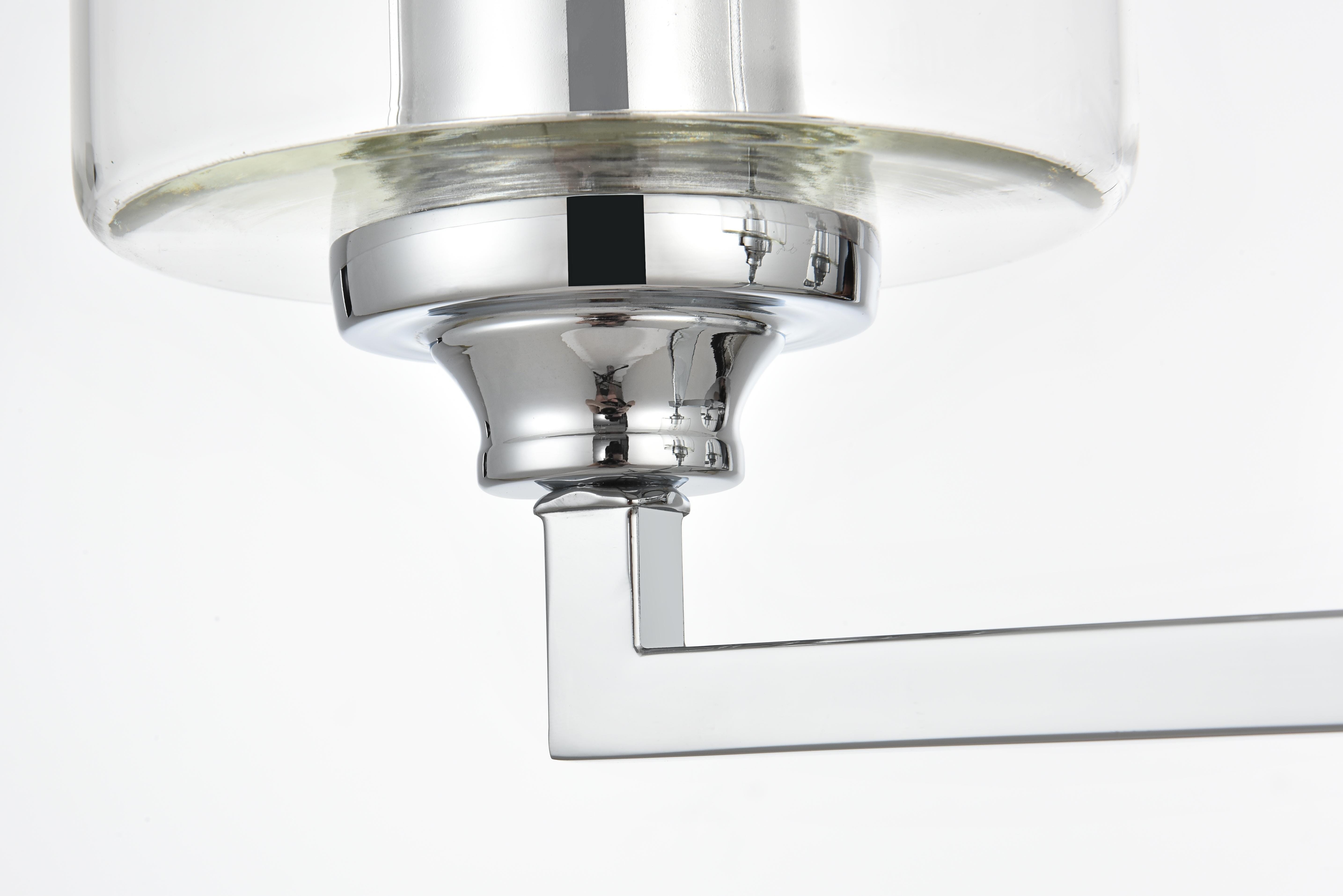 Mayson Four Light Bath Sconce in Chrome and Clear - Image 5