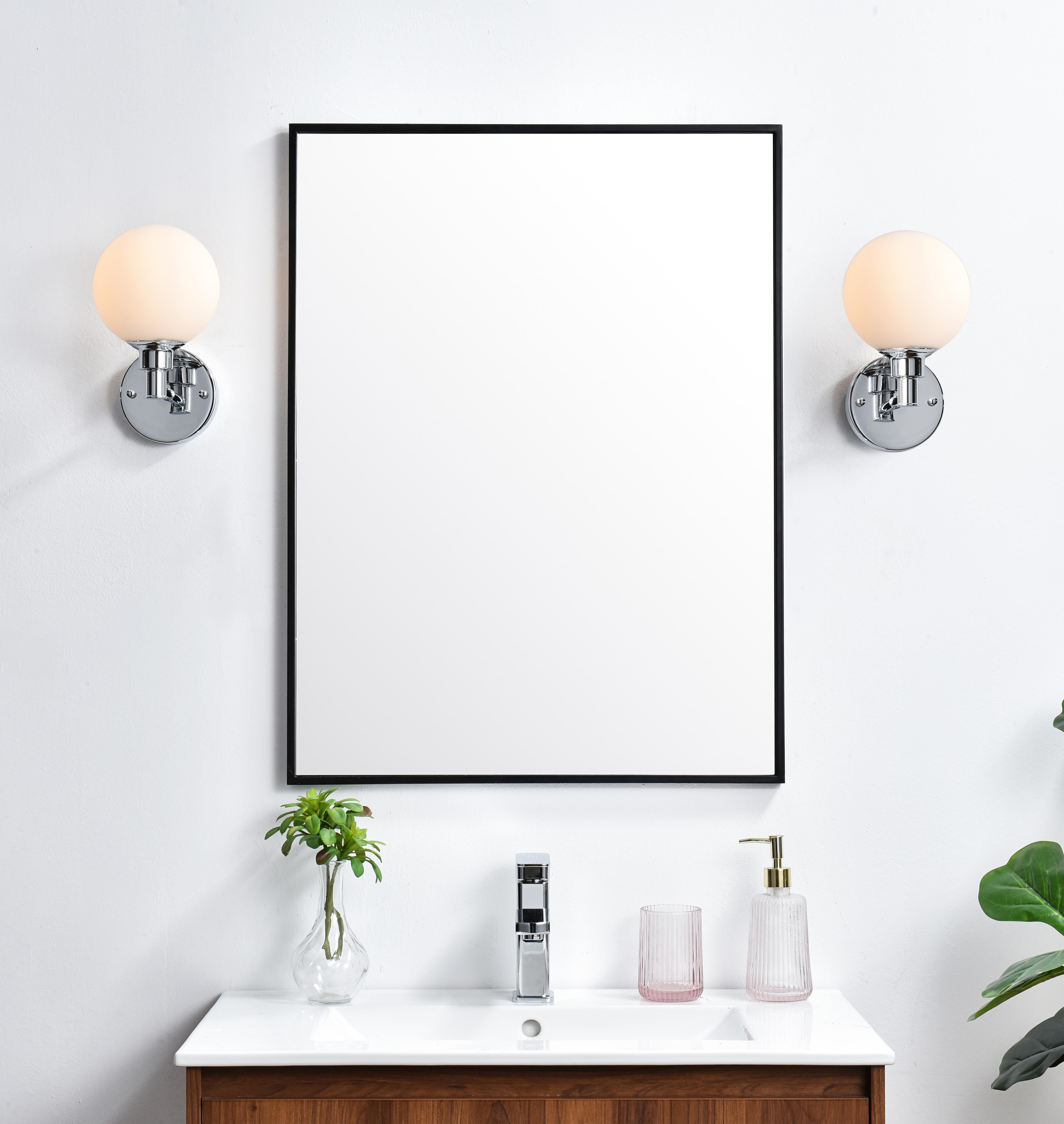 Specification Sheet
Dimensions
Length: 7.7"
Width: 6"
Height: 10"
Extension: 8"
Wire Length: 8"
Depth: 8"
Specifications
Assembly Required: Yes
Bulb Included: No
#N/A
Dimmable: Yes
Distressed Finish: No
Dry/Wet/Damp: Damp
ETL: yes
Finish (Color): Chrome and Frosted White
Fixture Material: Iron and Glass
Hardware Finish: Chrome
Harware Material: Iron
Max/Nominal Watt: 40W
Number of Lights: 1
Product Type: Vanity Lights
Product Warranty: 1 year limited
Socket Type: E12
Voltage: 110V
Wattage/Bulb: 40W
Weight: 2
Wire Included: Yes
Shipment type: Small Parcel
US Shipping Cost: $13.00 - alternate view