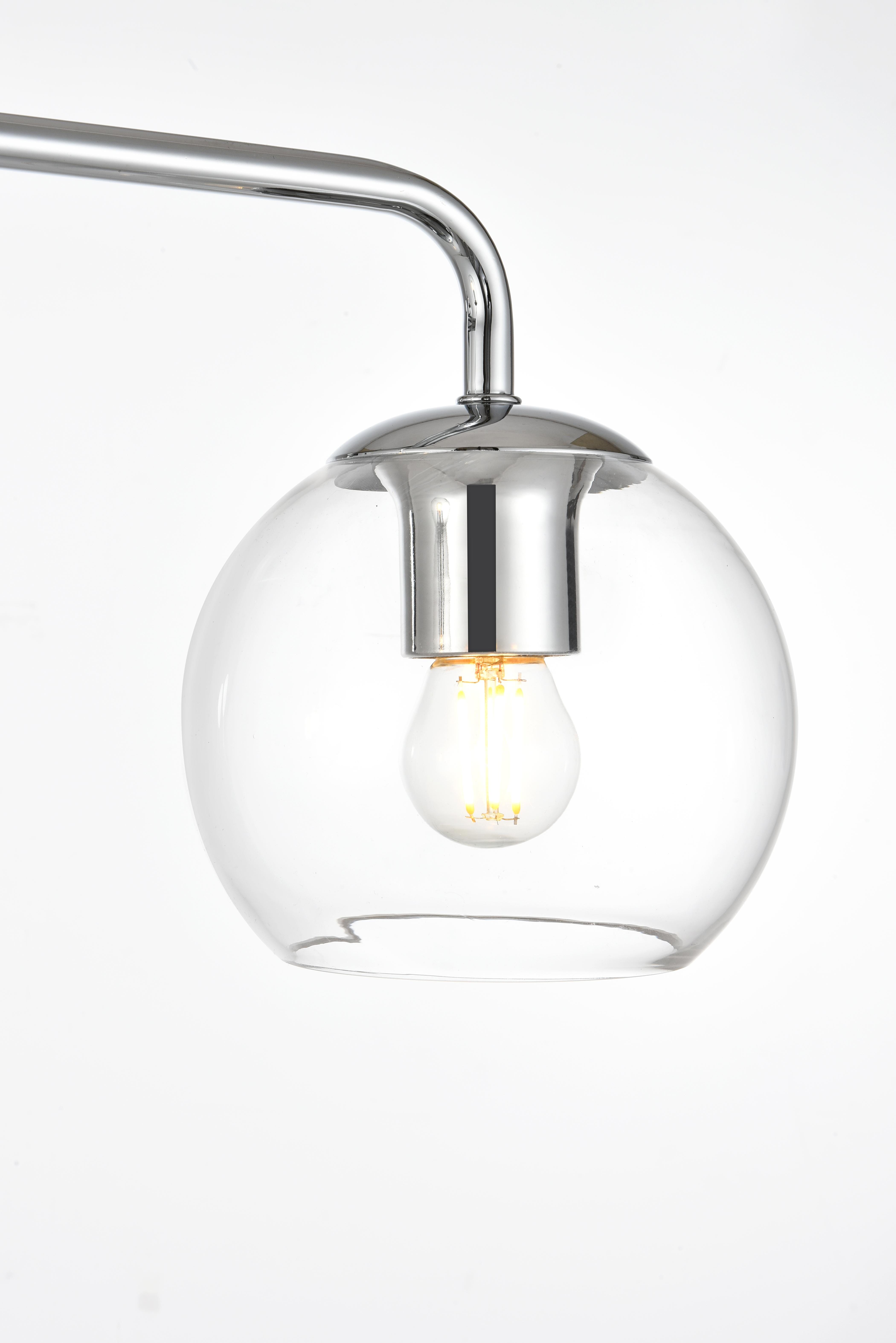 Genesis Two Light Bath Sconce in Chrome and Clear - Image 5