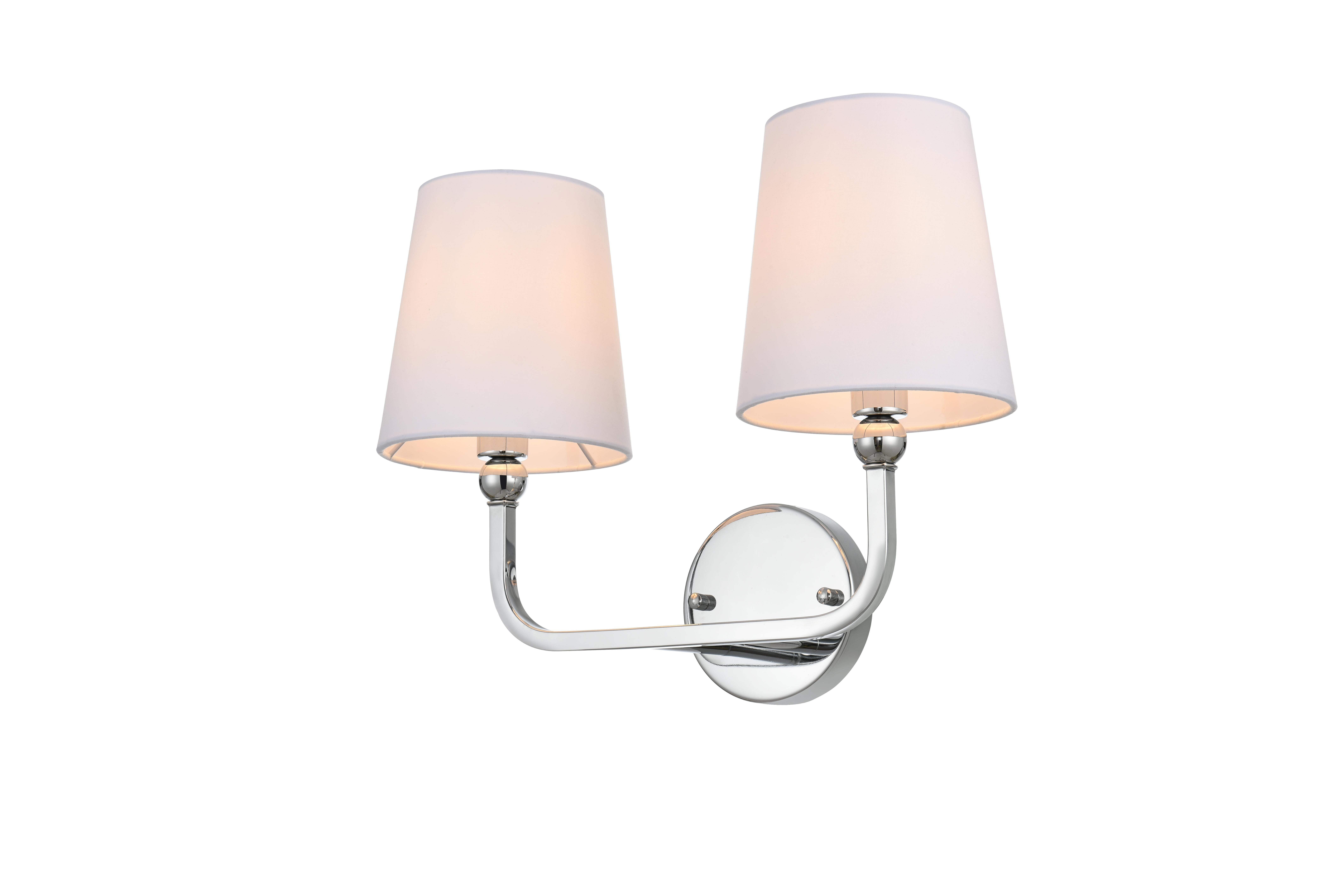 Colson Two Light Bath Sconce in Chrome and Clear - Image 3