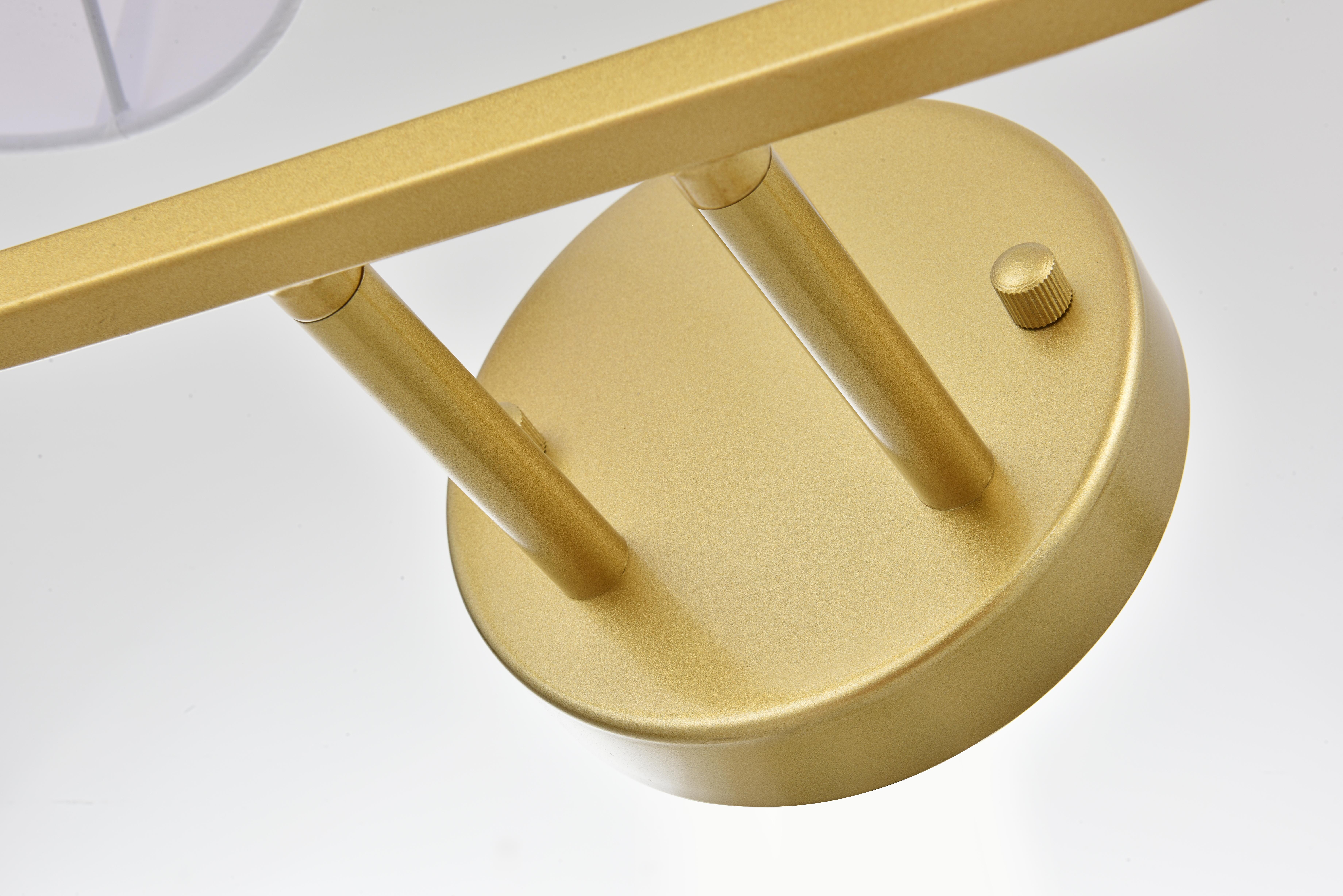 Colson 4-Light Bath Sconce in Brass and Clear - Image 4