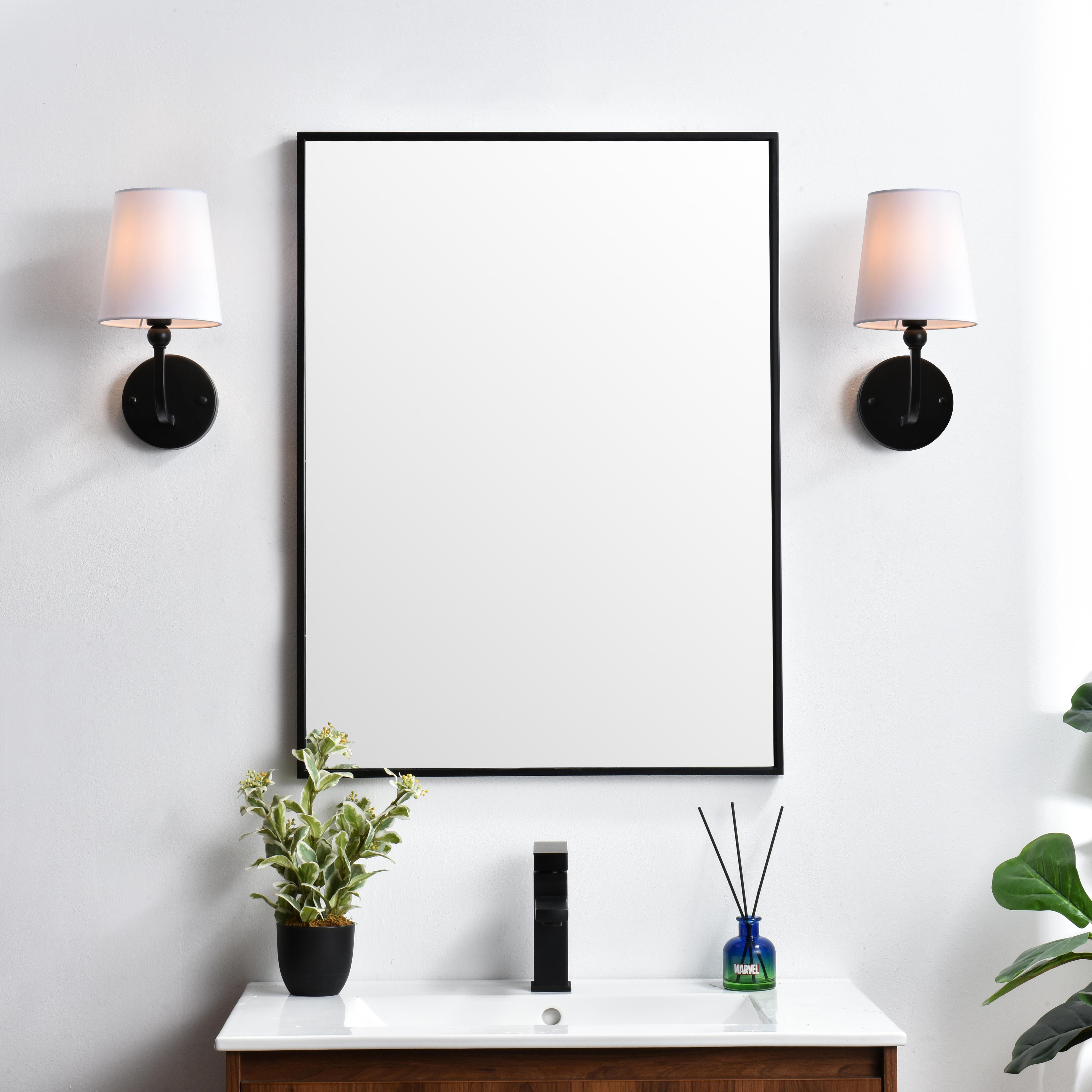 Specification Sheet
Dimensions
Length: 7.5"
Width: 6"
Height: 12"
Extension: 7.5"
Wire Length: 8"
Depth: 8"
Specifications
Assembly Required: Yes
Bulb Included: No
#N/A
Dimmable: Yes
Distressed Finish: No
Dry/Wet/Damp: Damp
ETL: yes
Finish (Color): Black and Clear
Fixture Material: Metal and Fabric shade
Hardware Finish: Black
Harware Material: Iron
Max/Nominal Watt: 40W
Number of Lights: 1
Product Type: Vanity Lights
Product Warranty: 1 year limited
Socket Type: E12
Voltage: 110V
Wattage/Bulb: 40W
Weight: 1
Wire Included: Yes
Shipment type: Small Parcel
US Shipping Cost: $13.00 - alternate view