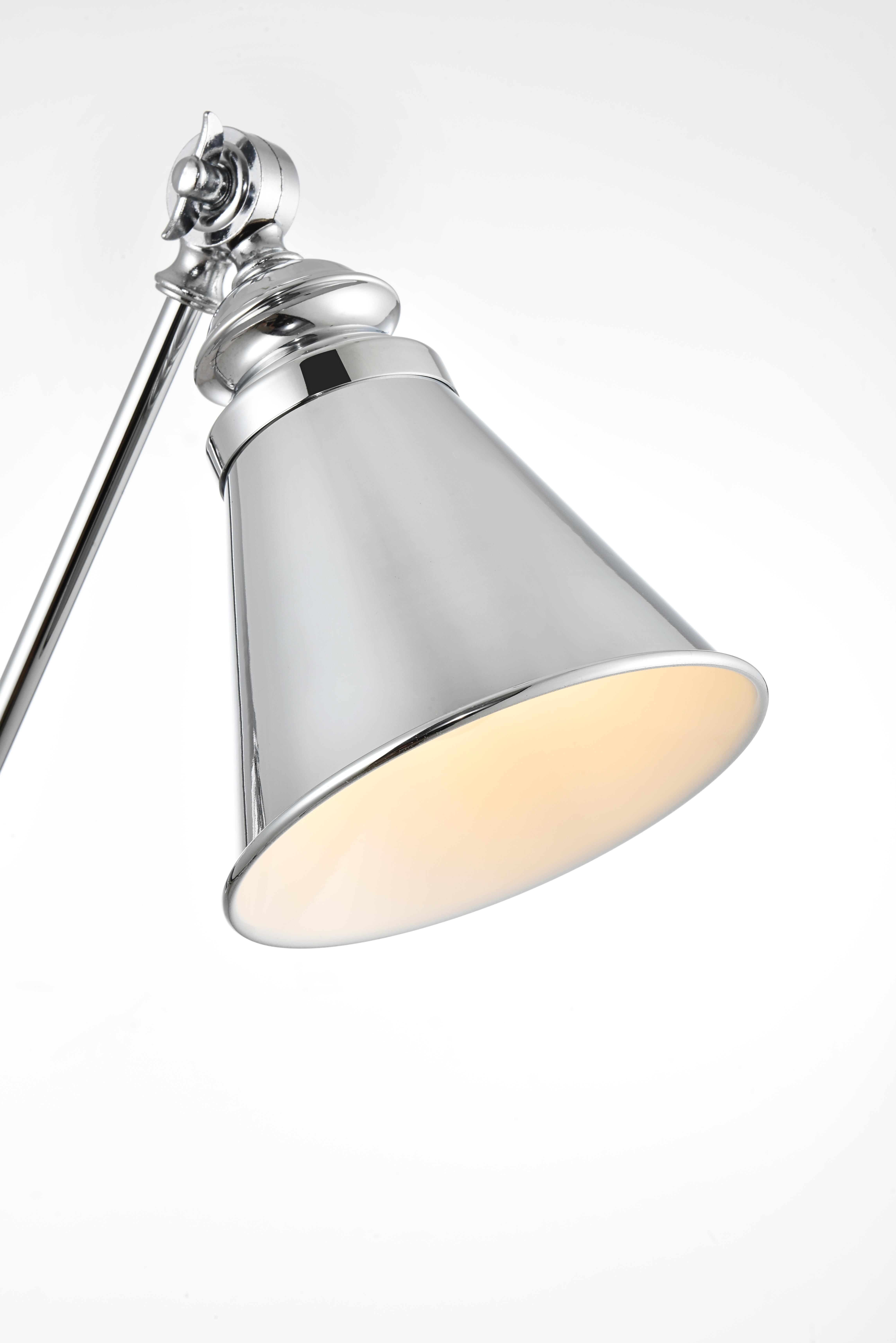Ledger Swing Arm Wall Sconce in Chrome - Image 4