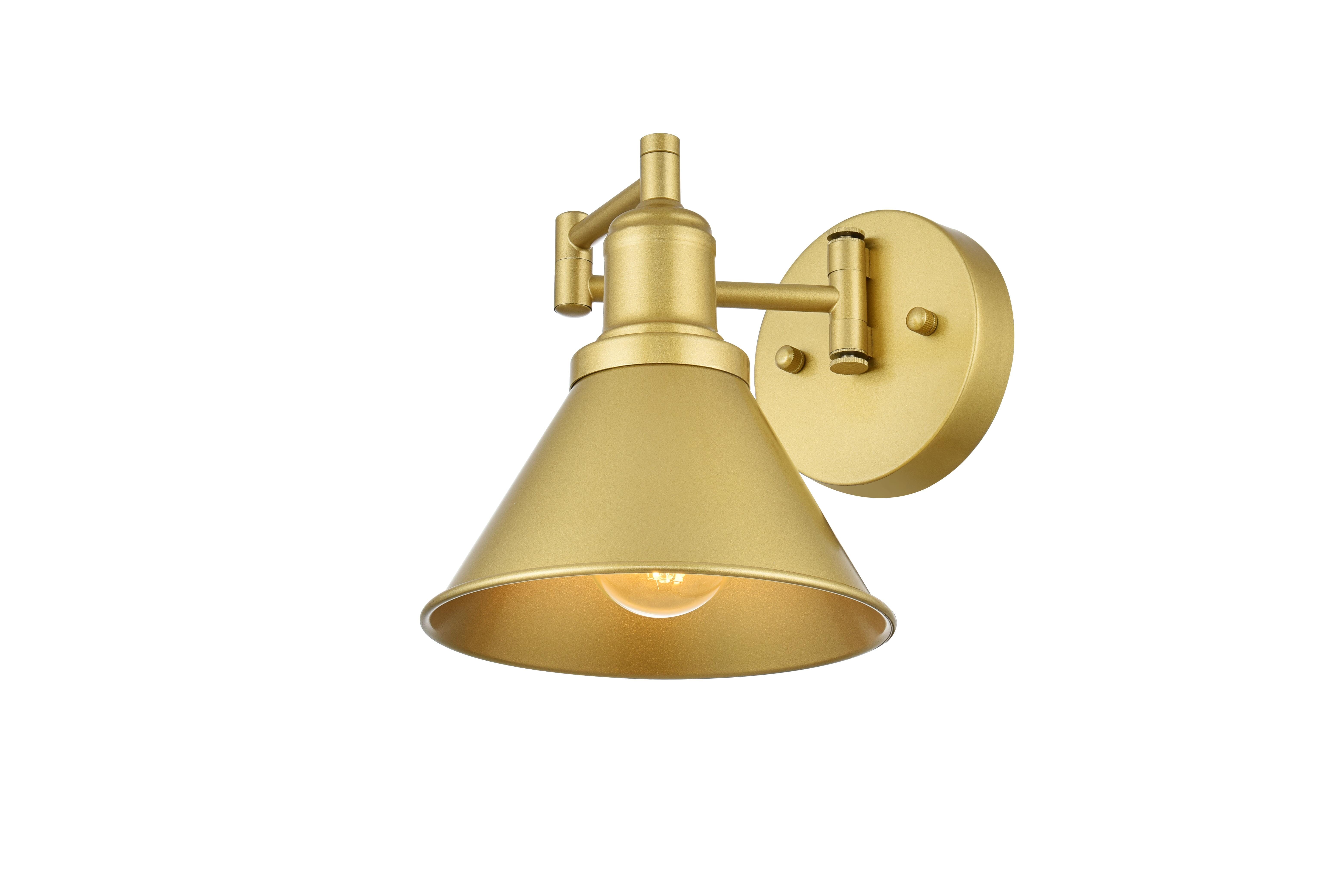 Judson One Light Swing Arm Wall Sconce in Brass - Image 3