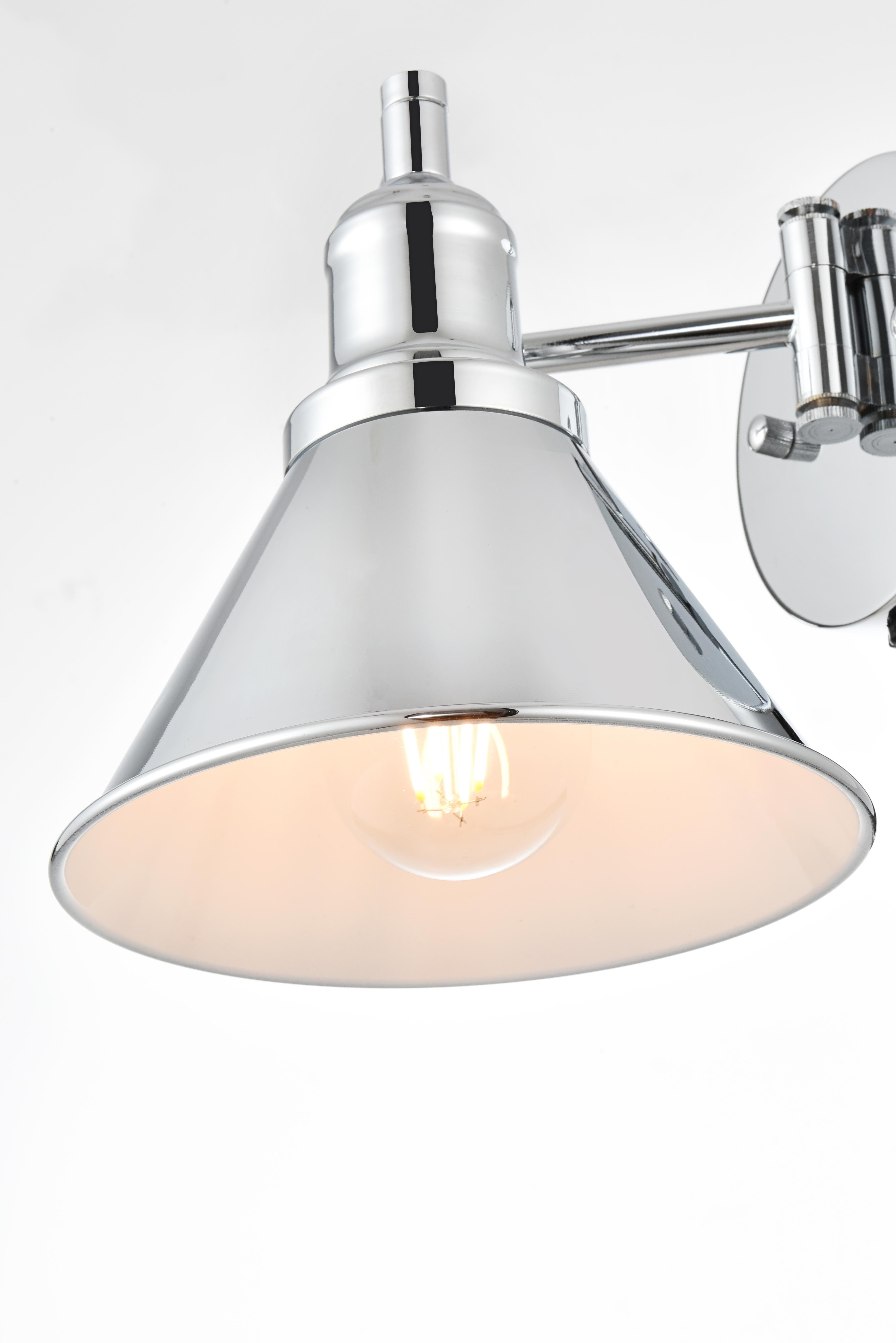 Judson One Light Swing Arm Wall Sconce in Chrome - Image 4
