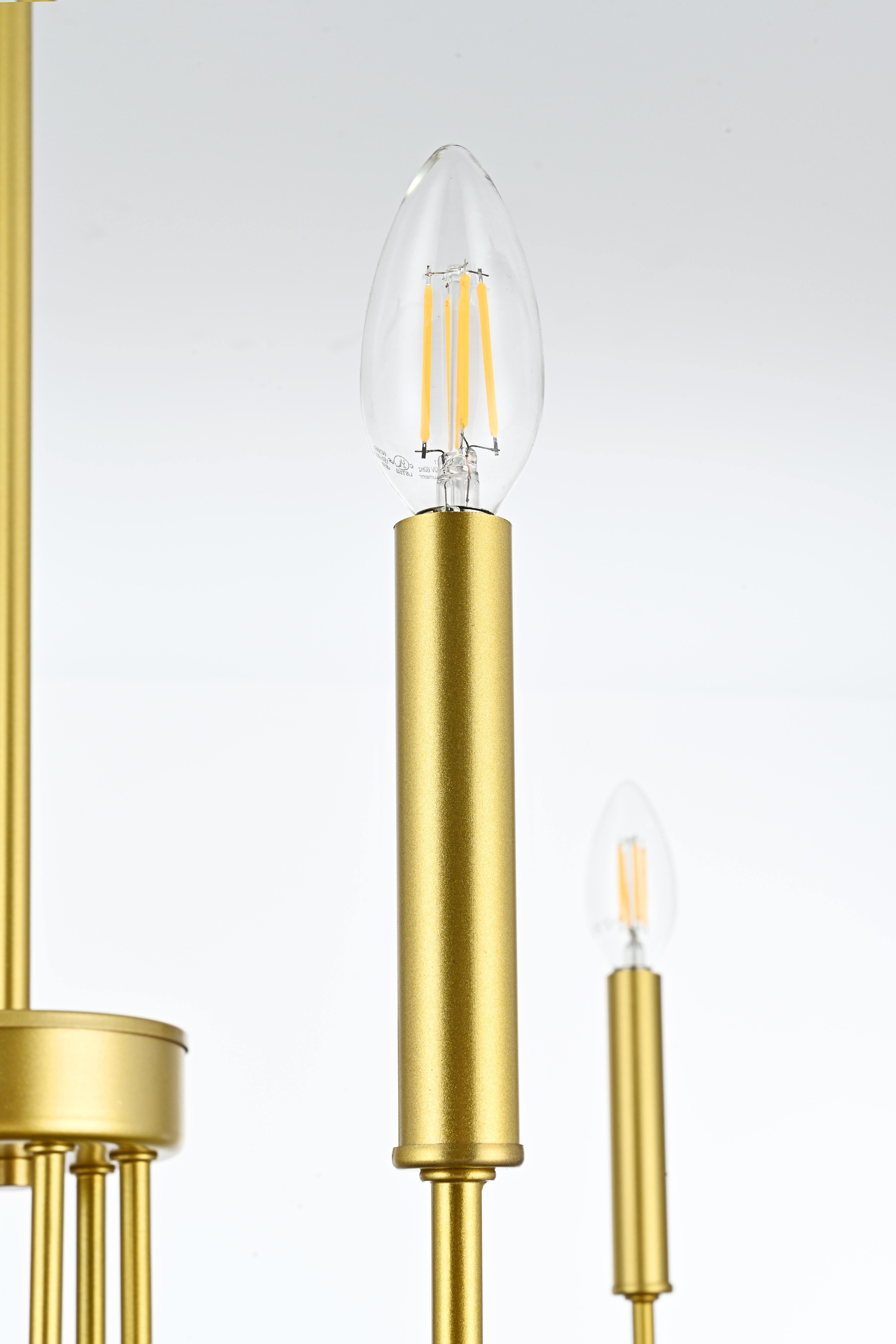 Willa 6-Light Pendant in Brass - Image 5