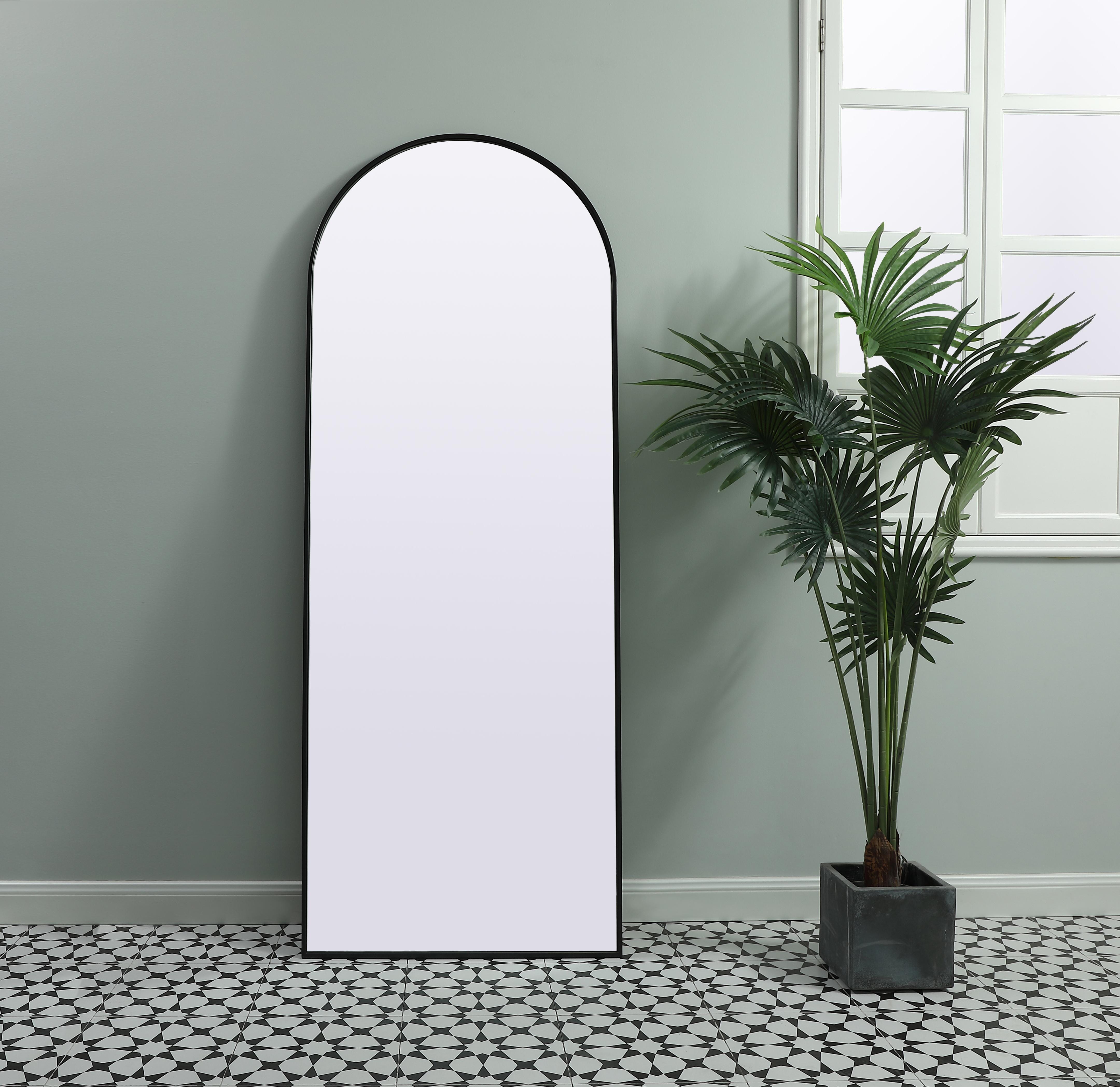 Specification Sheet
Dimensions
Length: 74"
Width: 28"
Height: 74"
Depth: 1"
Specifications
Assembly Required: NO
Distressed Finish: No
Finish (Color): Black
Fixture Material: Iron and MDF
Frameless: NO
Mirror Frame Shape: Arch
Mirror Hanging Orientation: Vertical
Mirror Mounting: Metal Inset hanger
Mirror Type: Flat
Product Shape: Arch
Product Type: Decorative Mirrors
Product Warranty: 1 year limited
Weight: 37.4
Wire Included: No
Shipment type: Oversized Ground
US Shipping Cost: $116.00 - alternate view
