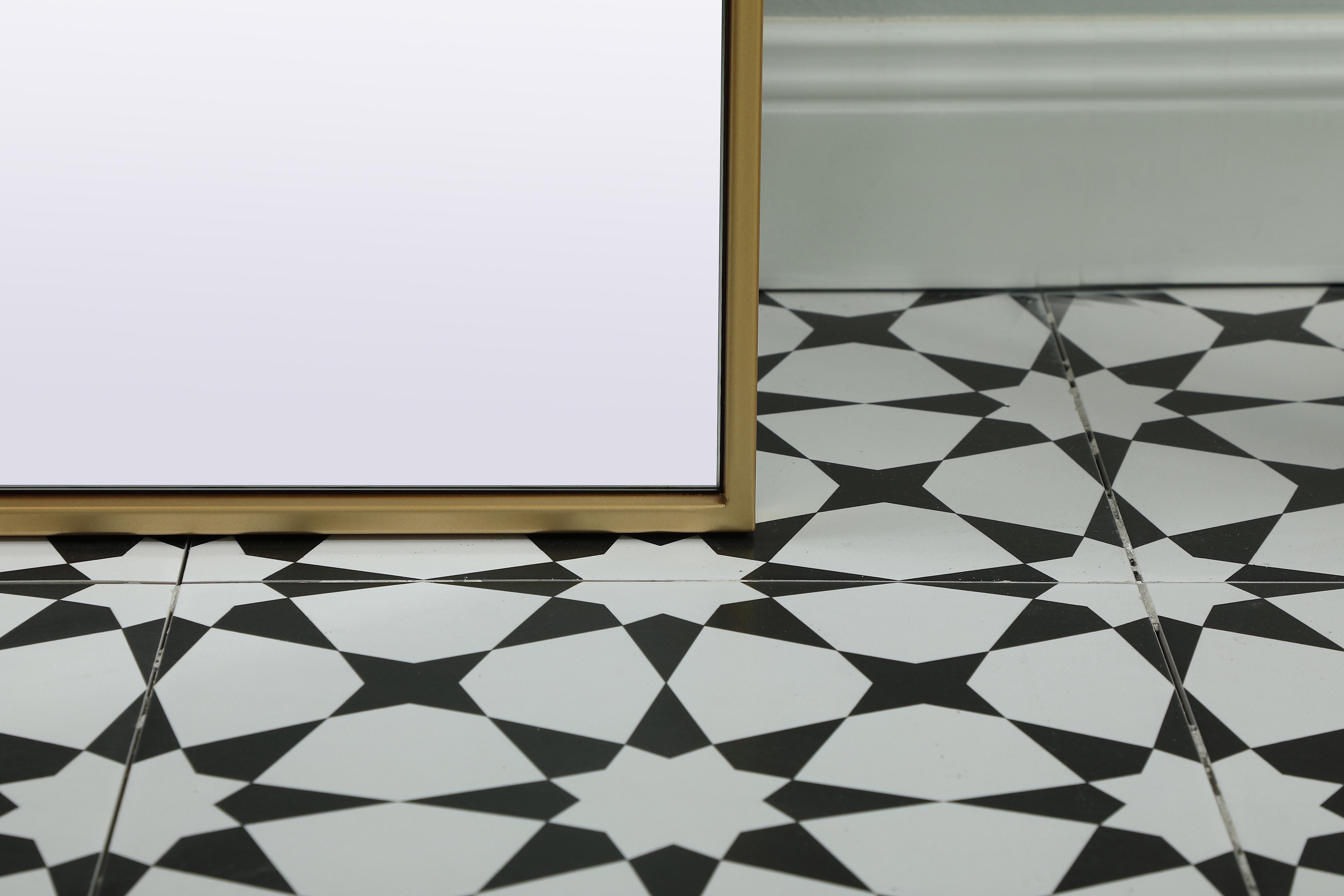 Ayra Arched Floor Mirror in Brass - Image 4