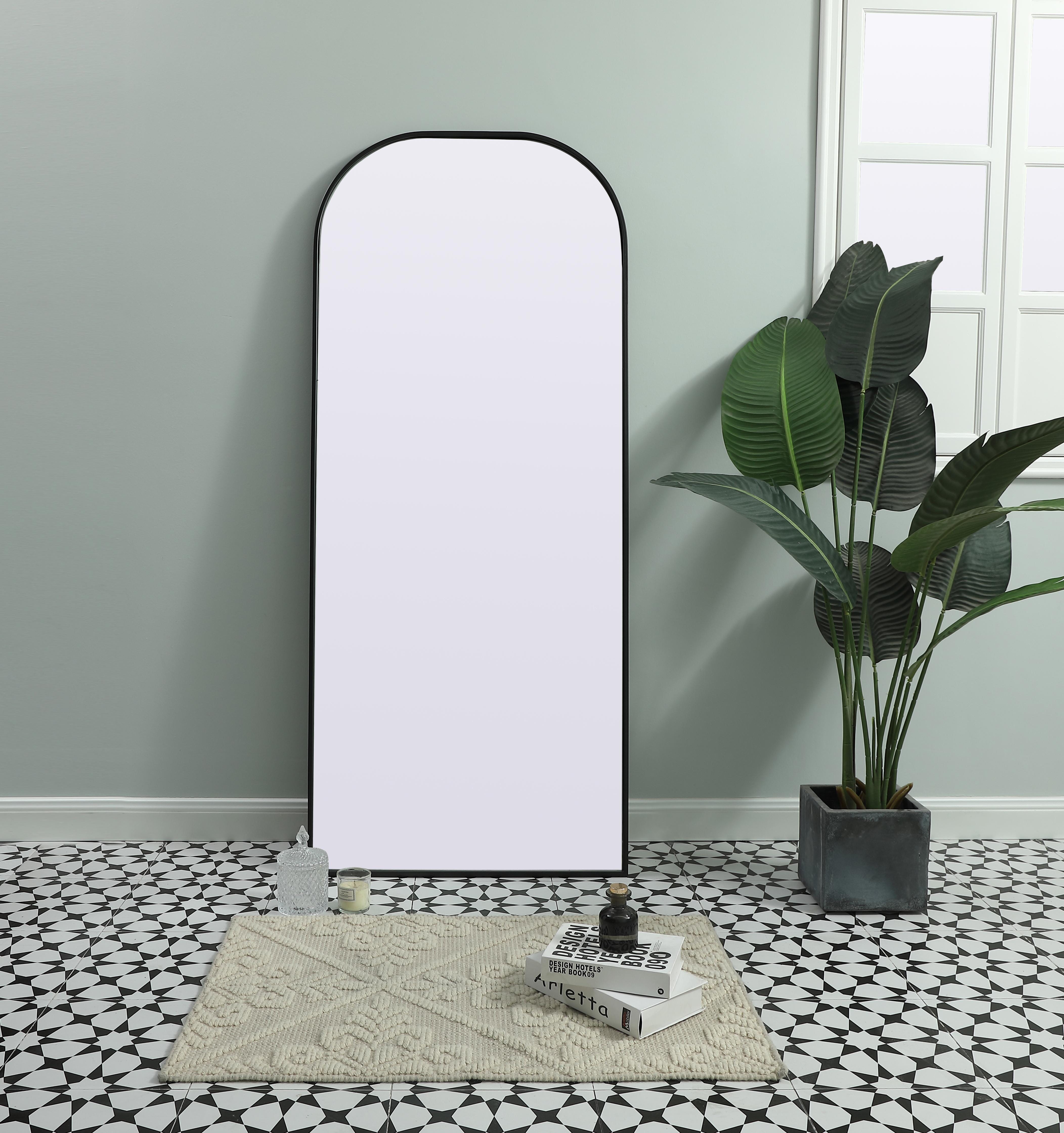 Specification Sheet
Dimensions
Length: 66"
Width: 28"
Height: 66"
Depth: 1"
Specifications
Assembly Required: NO
Distressed Finish: No
Finish (Color): Black
Fixture Material: Iron and MDF
Frameless: NO
Mirror Frame Shape: Arch
Mirror Hanging Orientation: Vertical
Mirror Mounting: Metal Inset hanger
Mirror Type: Flat
Product Shape: Arch
Product Type: Decorative Mirrors
Product Warranty: 1 year limited
Weight: 33.88
Wire Included: No
Shipment type: Oversized Ground
US Shipping Cost: $116.00 - alternate view