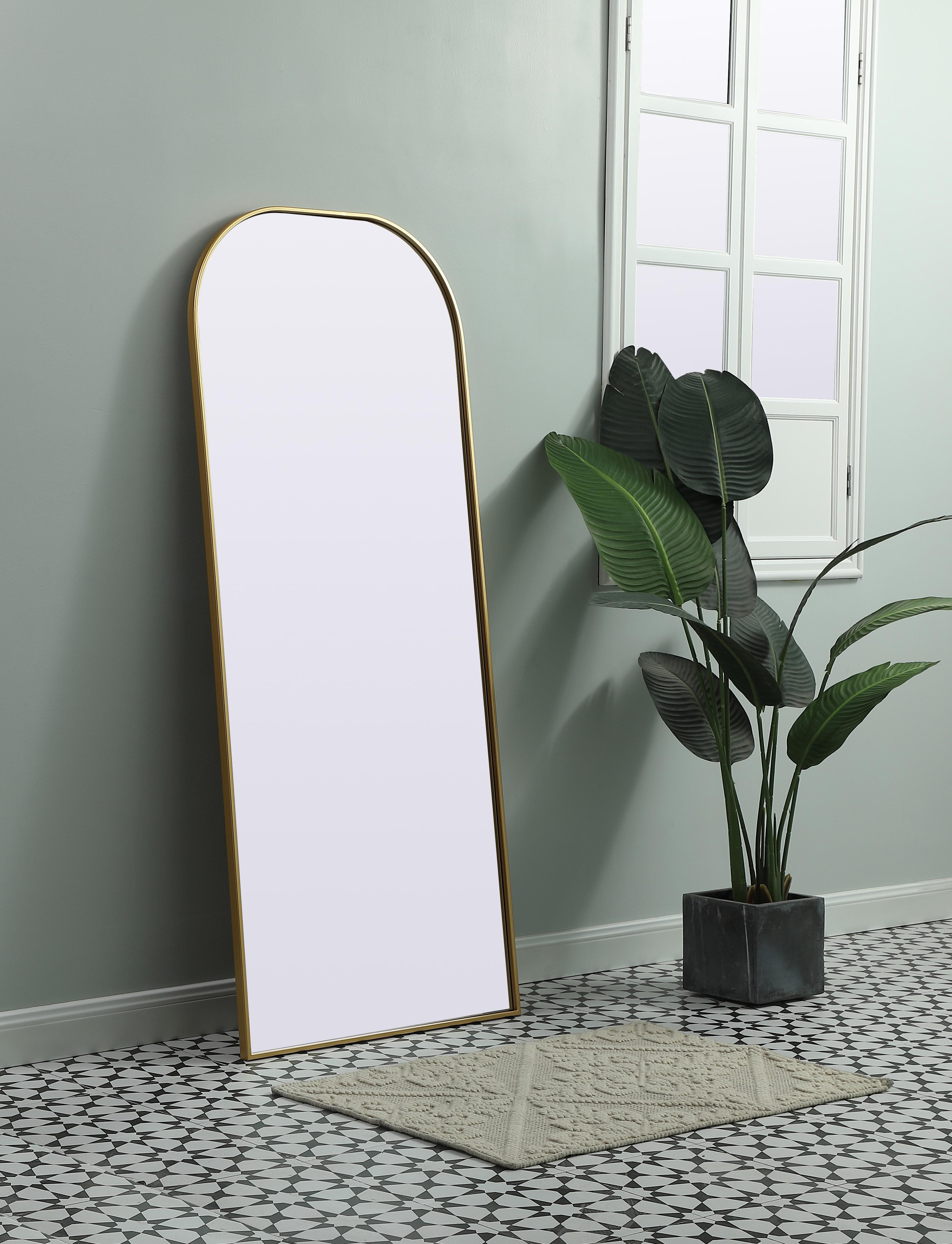 Blaire Full-Length Mirror in Brass - Image 3