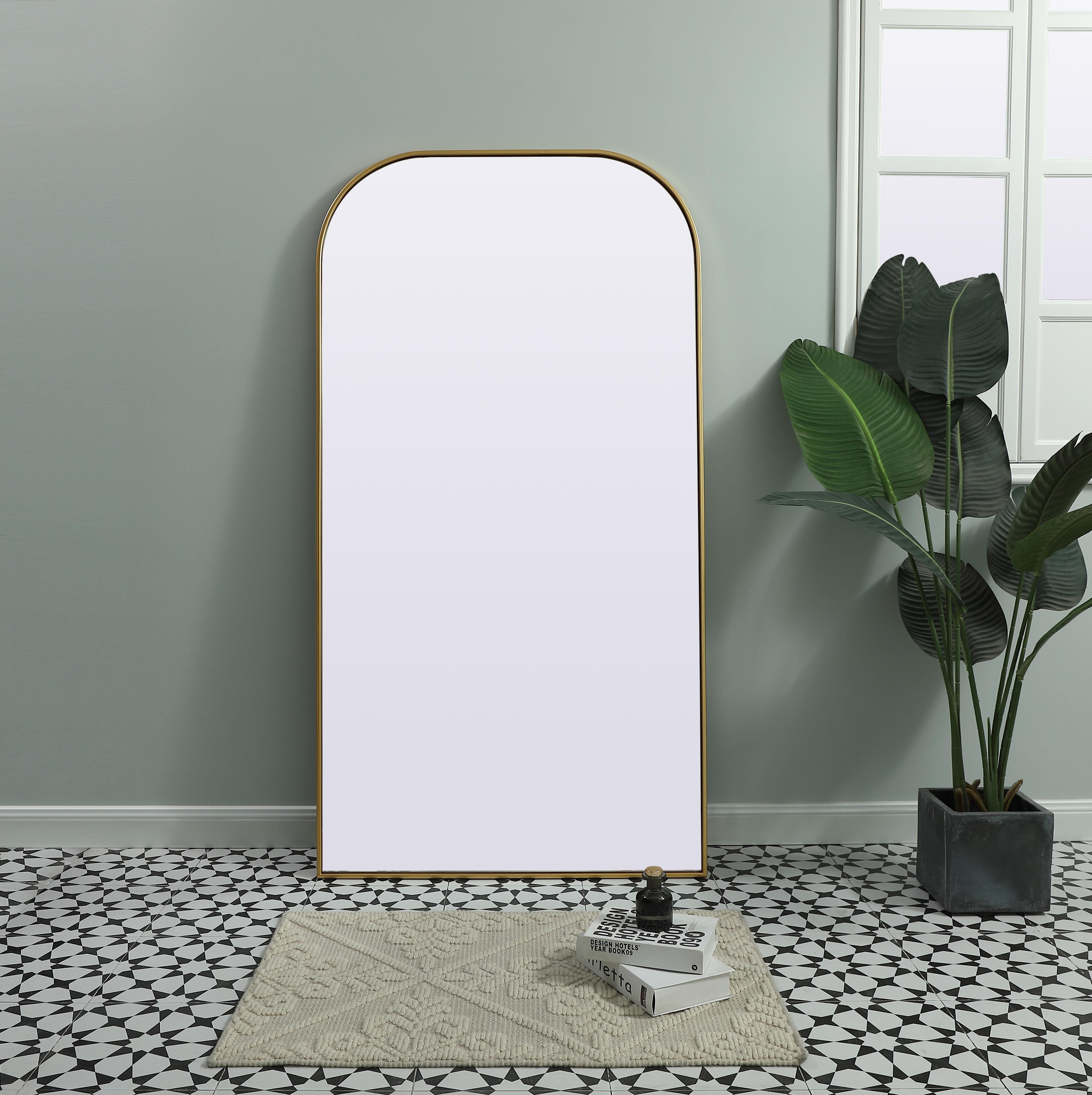 Blaire Full-Length Mirror in Brass - Image 2