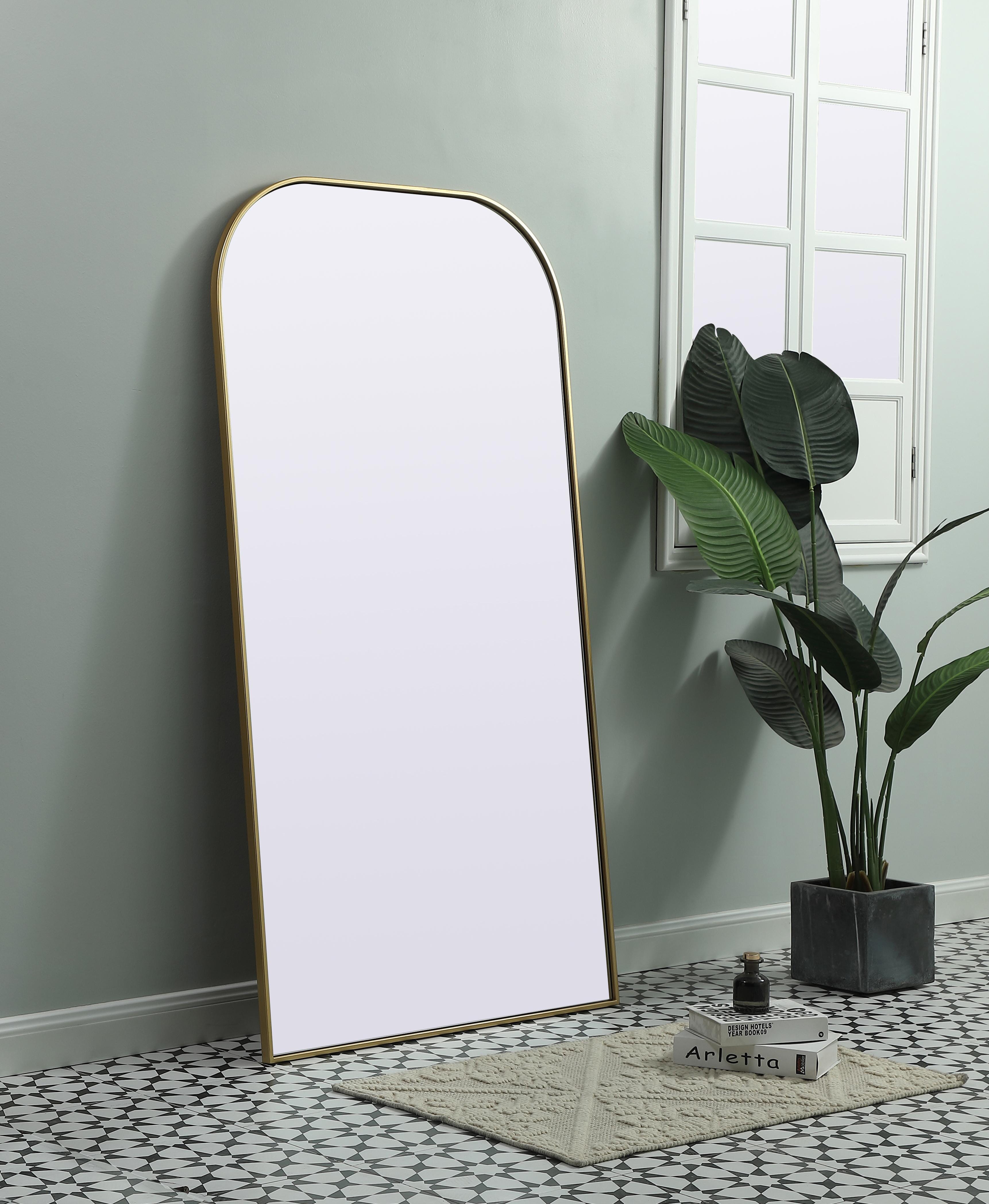 Blaire Full-Length Mirror in Brass - Image 3