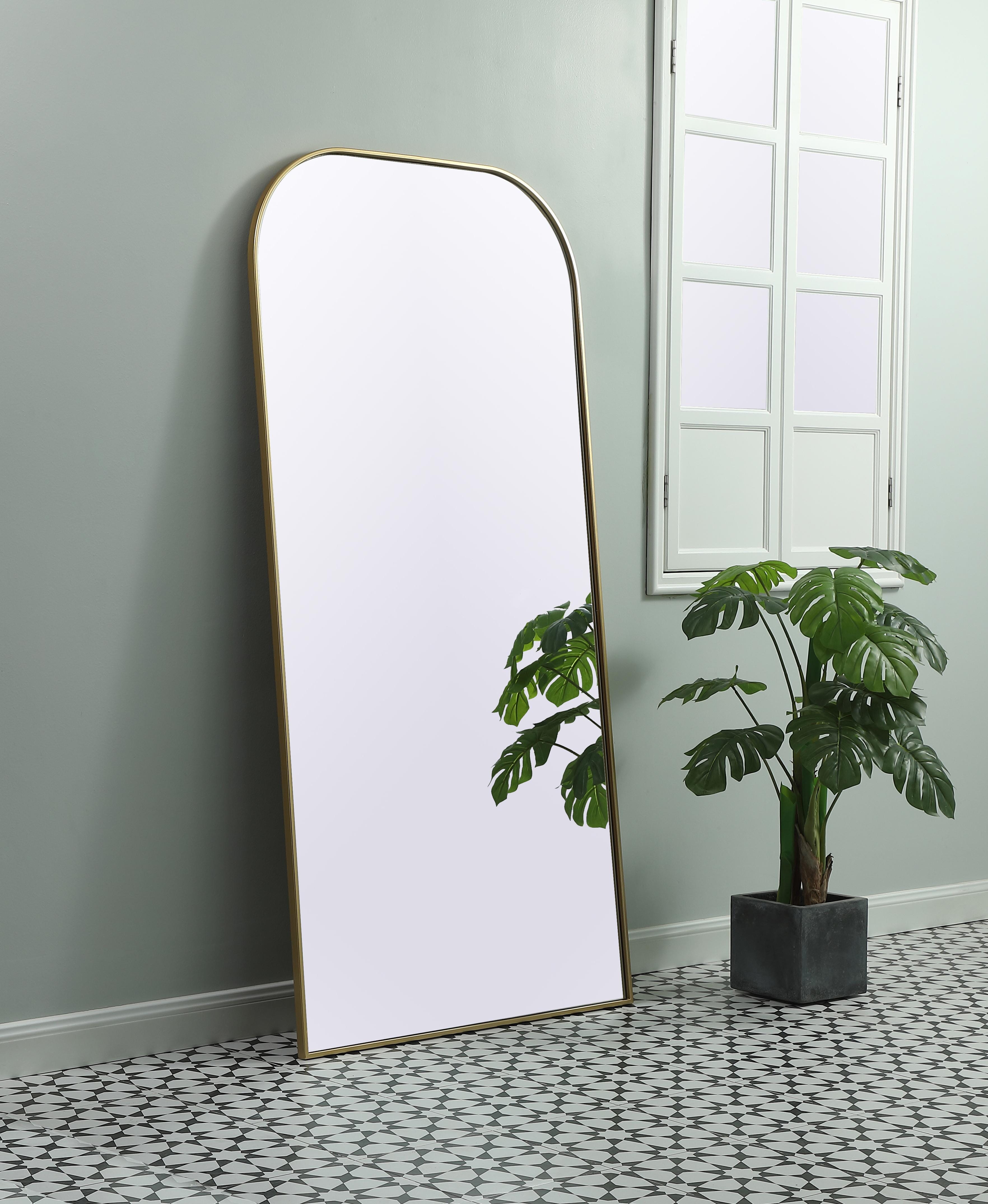 Blaire Full-Length Mirror in Brass - Image 3