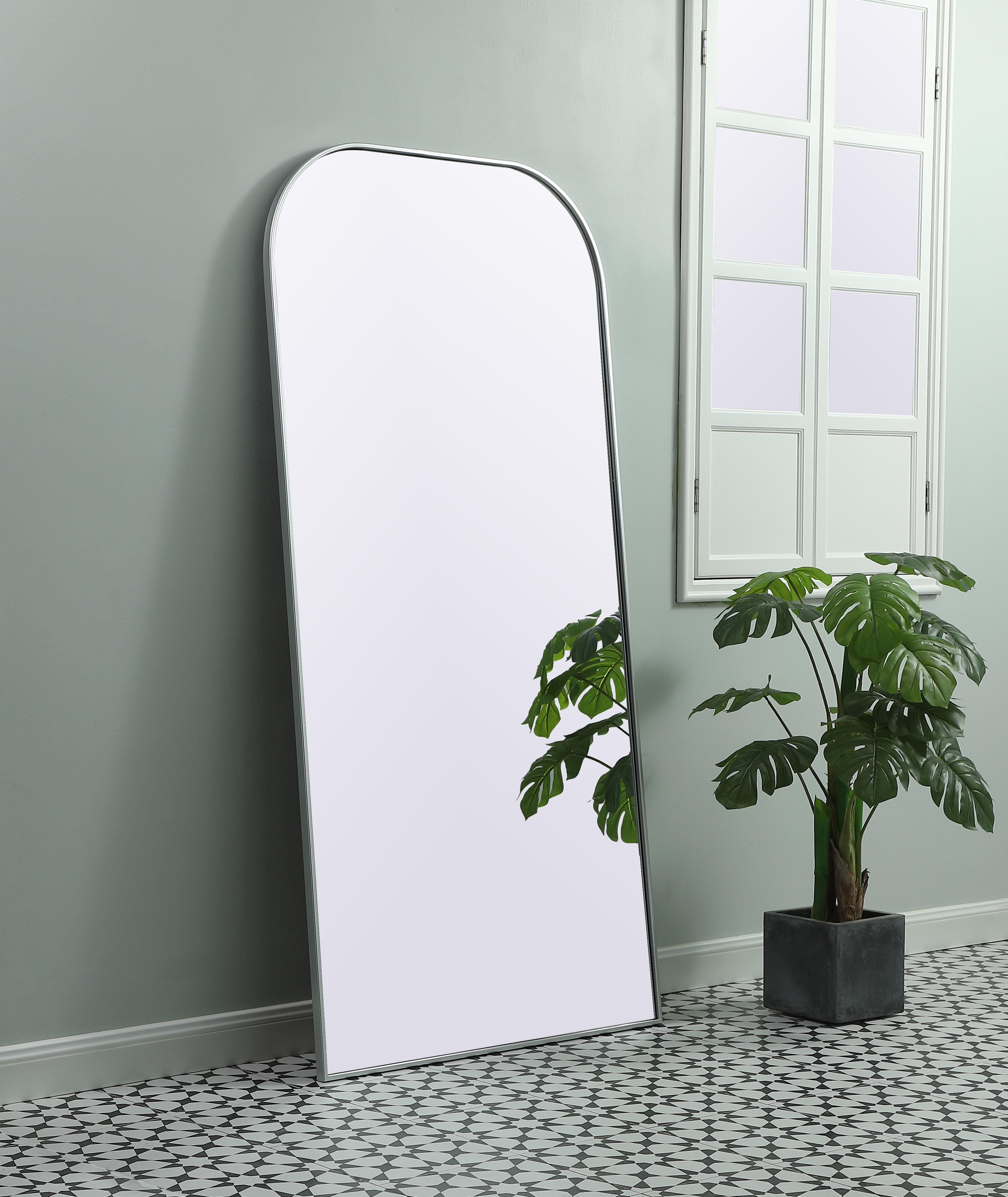Blaire Full-Length Mirror in Silver - Image 3