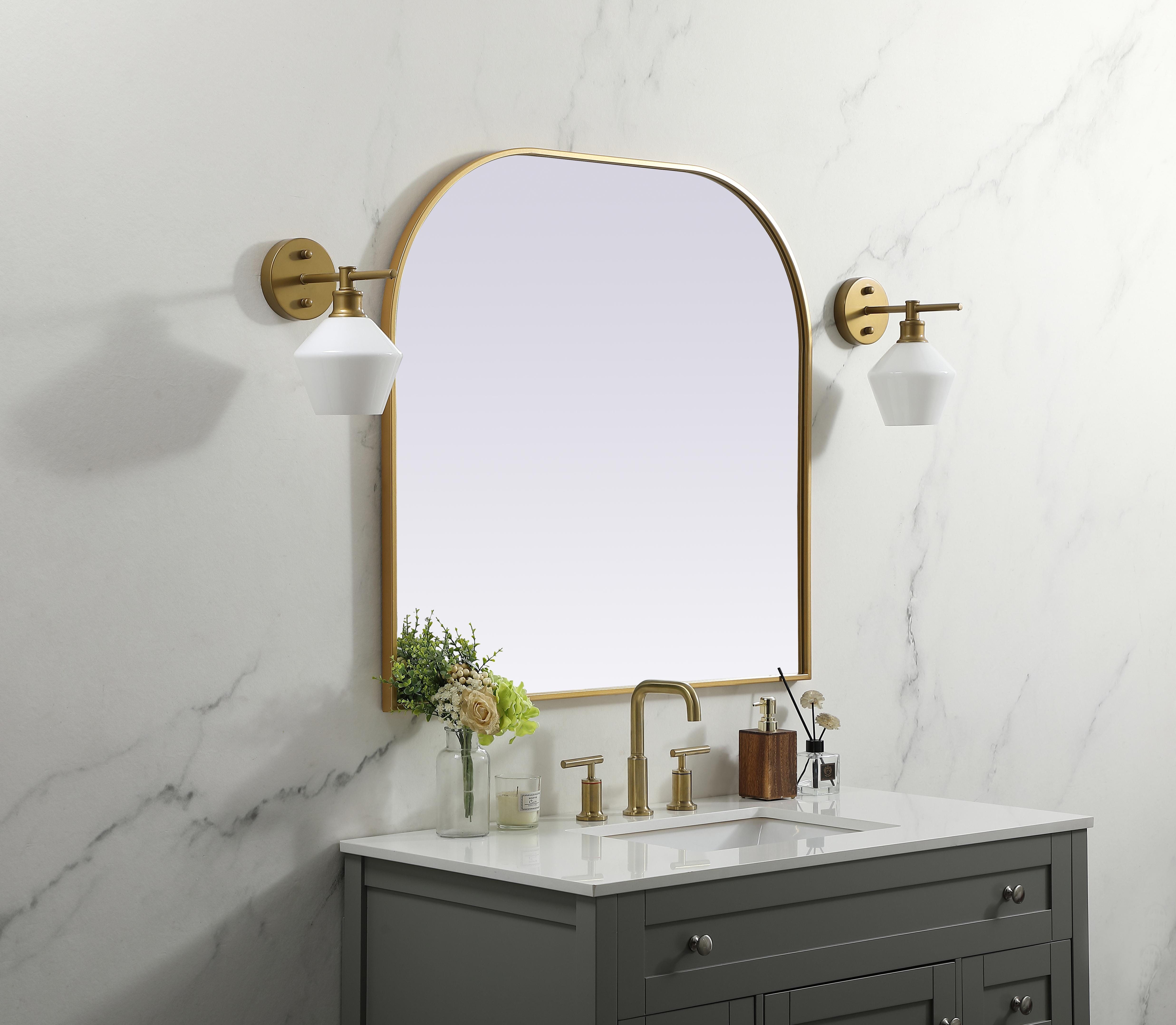 Blaire Brass Mirror - 36" x 34" - Image 3