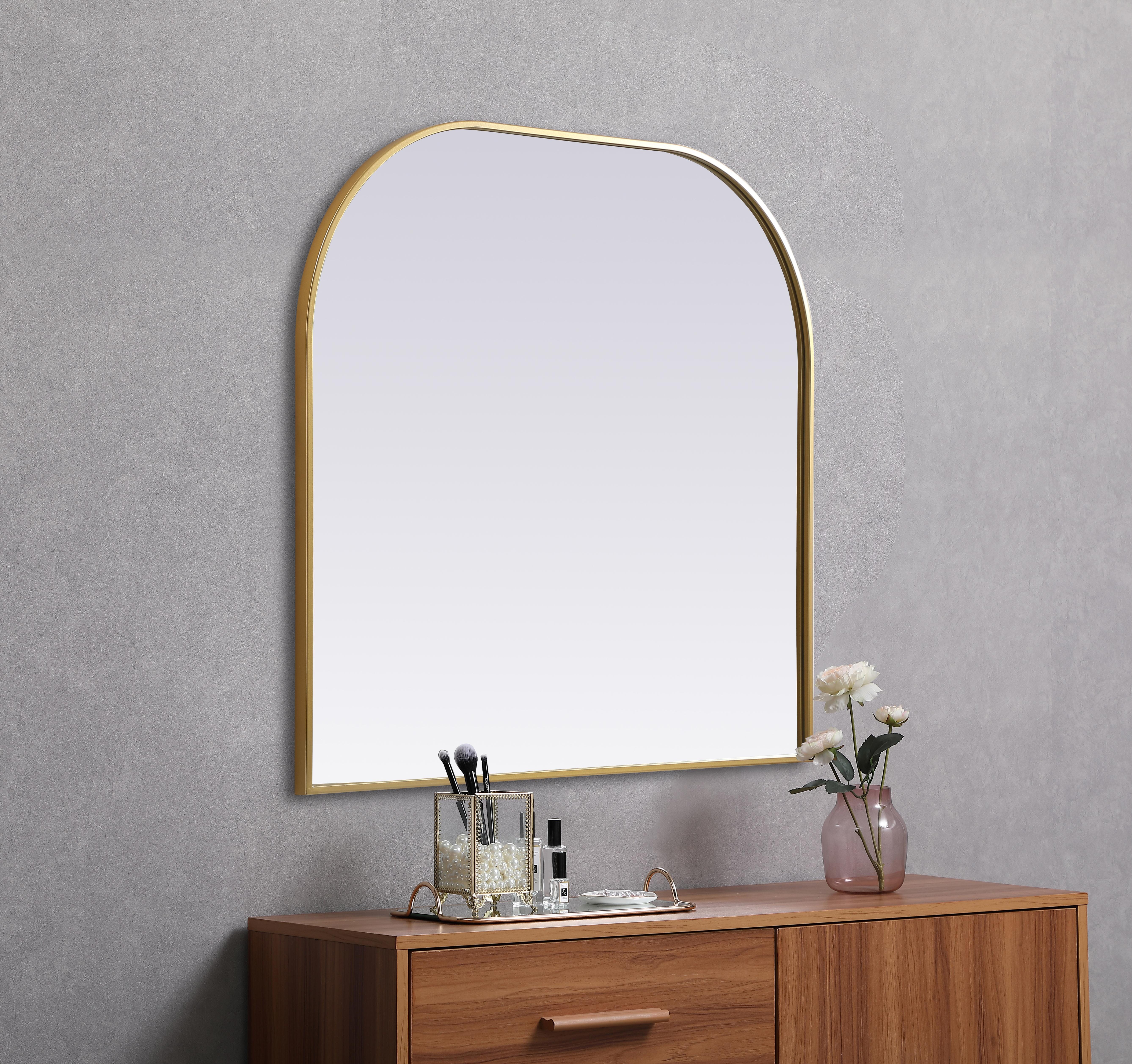Blaire Brass Mirror - 36" x 34" - Image 5