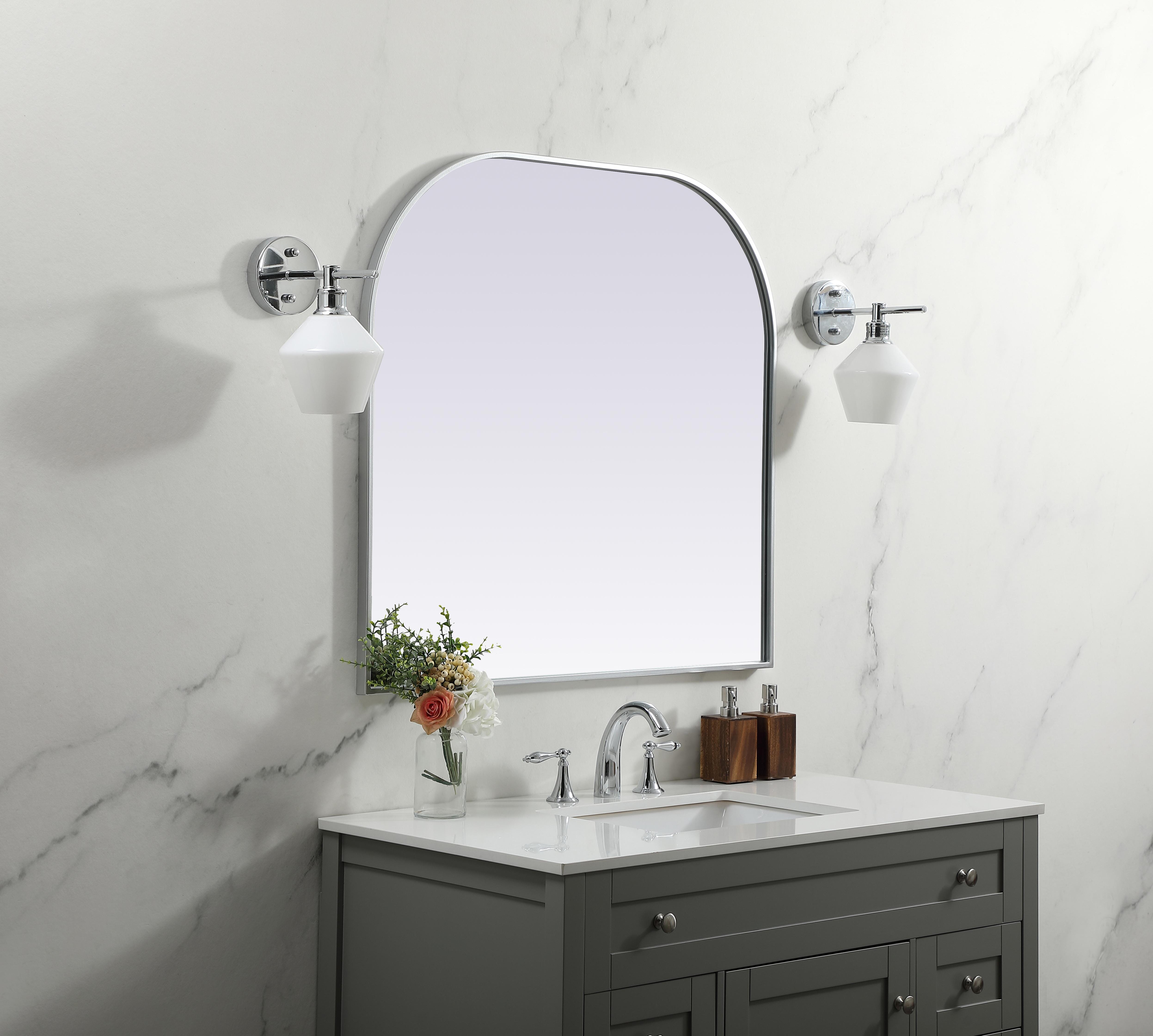 Blaire Silver Mirror - 36" x 34" - Image 3