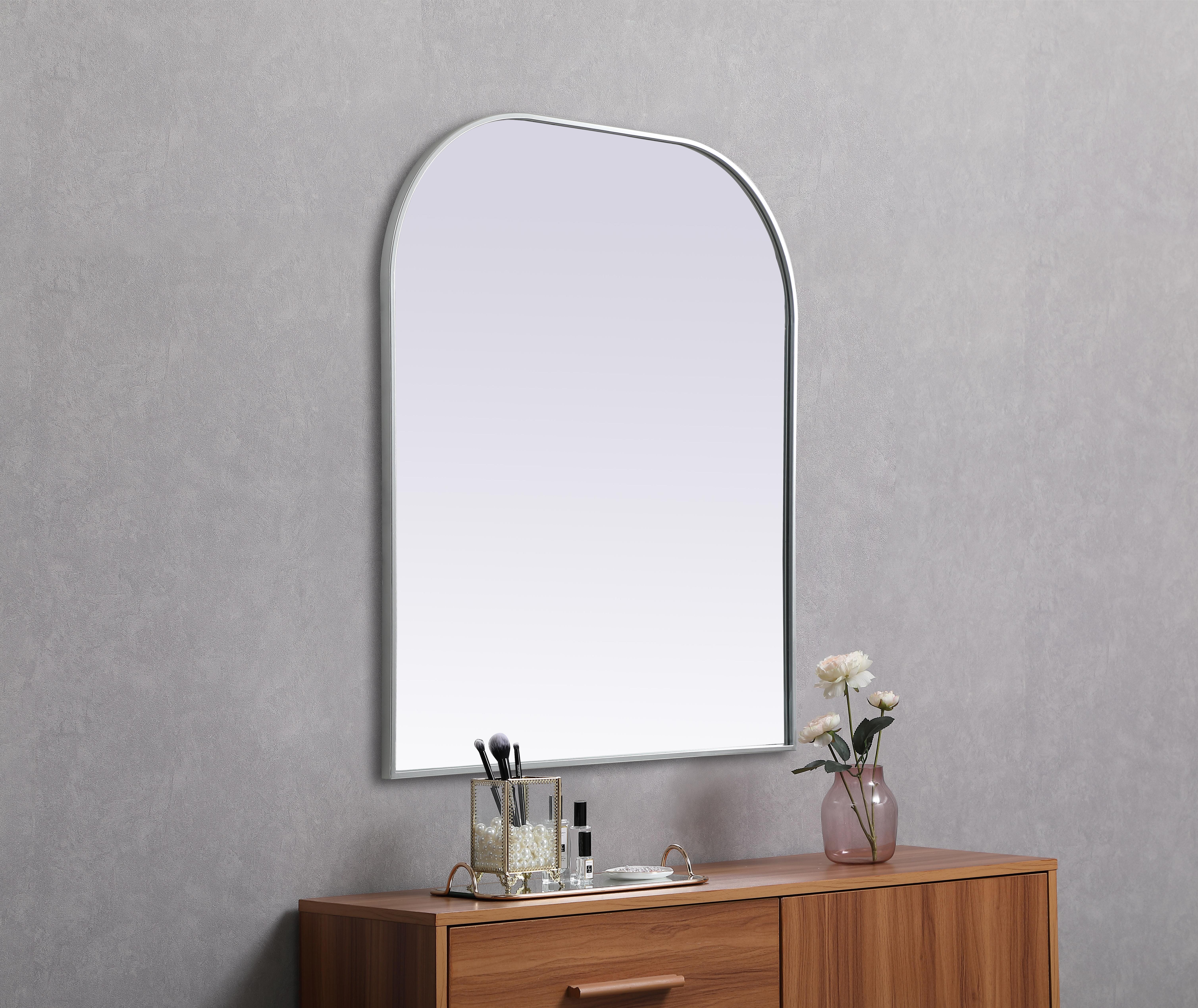 Blaire Silver Arched Mirror - 36" x 42" - Image 5