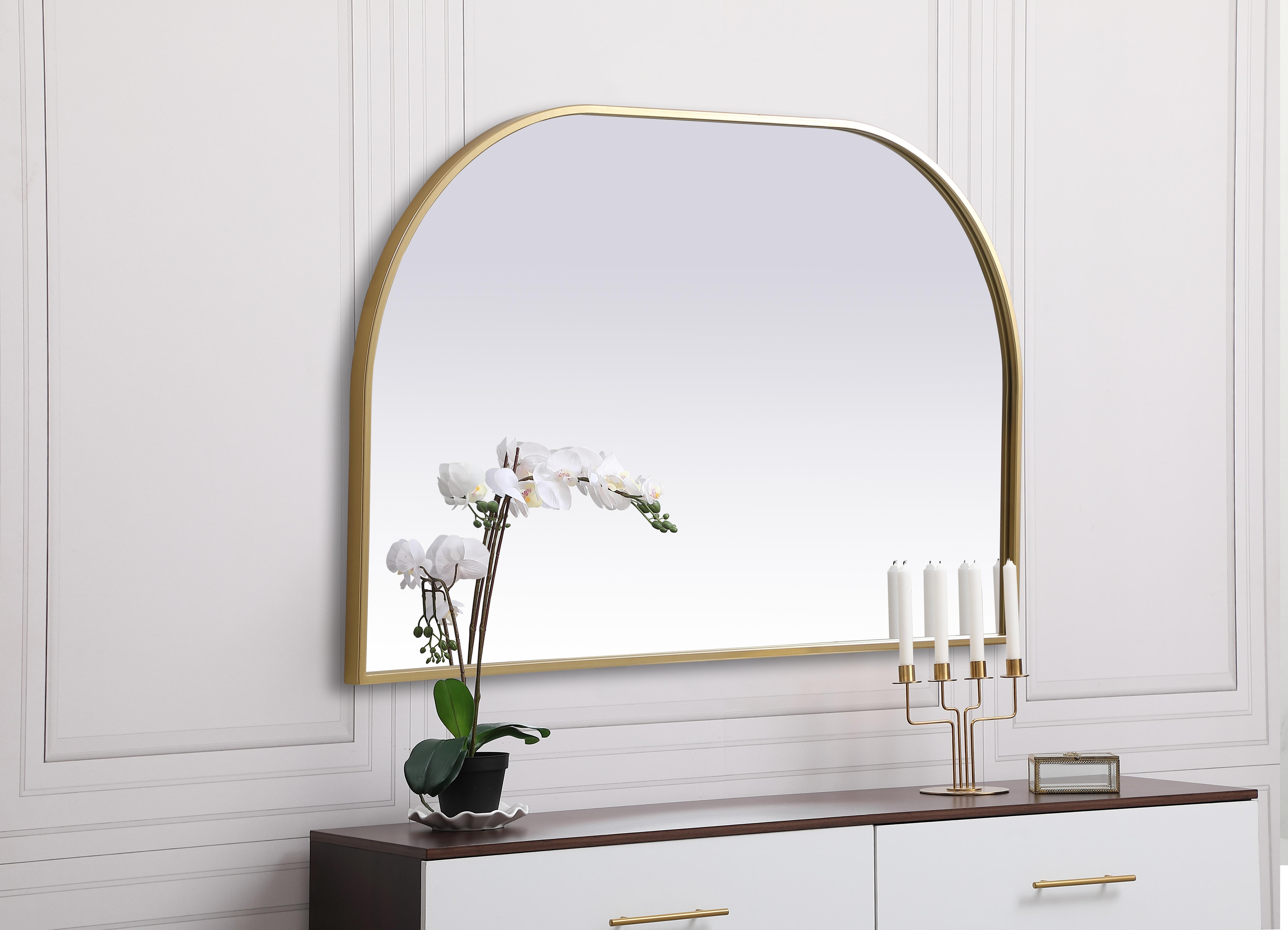 Blaire Brass Mirror - 39" x 24" - Image 3