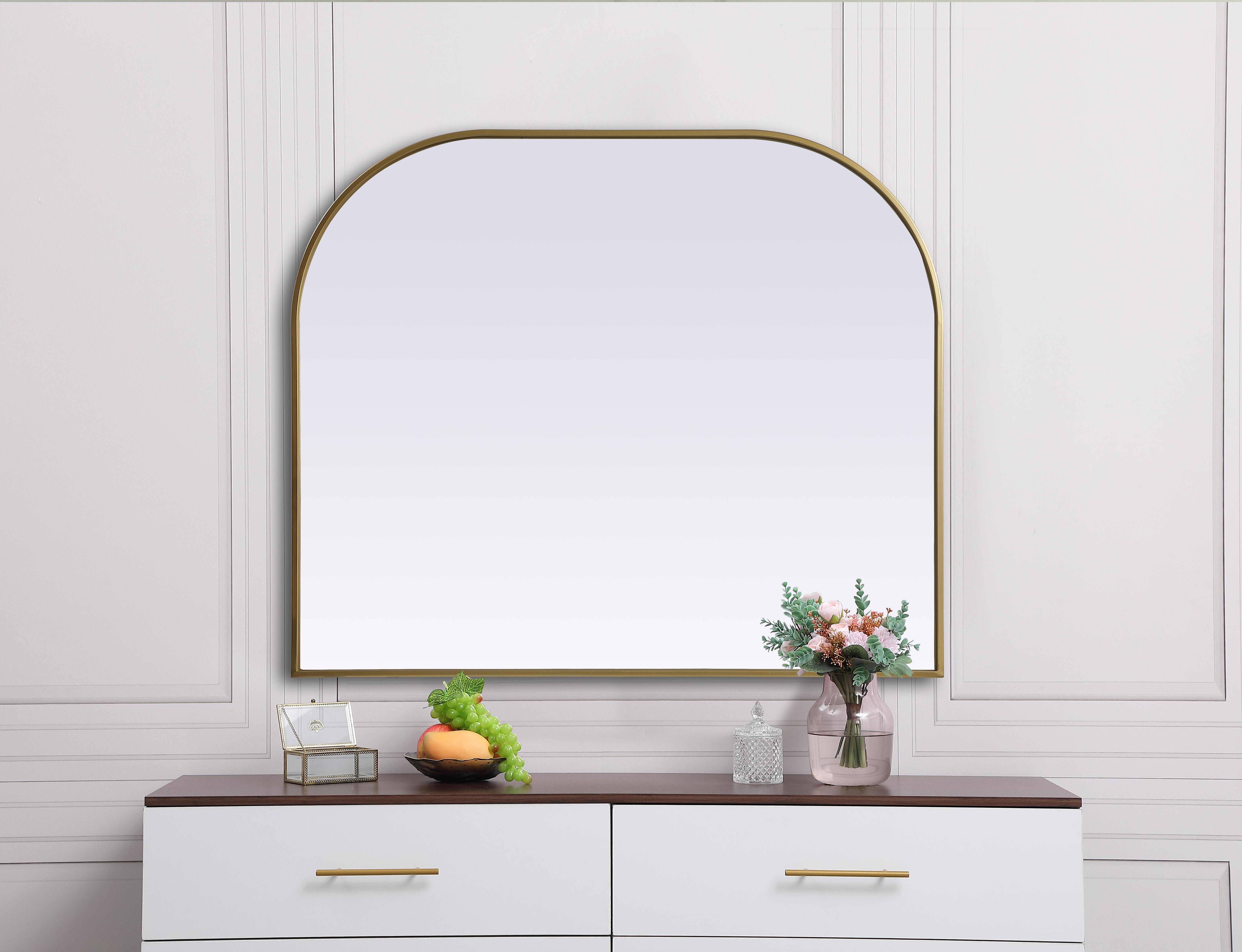 Blaire Arched Mirror in Brass - Image 4