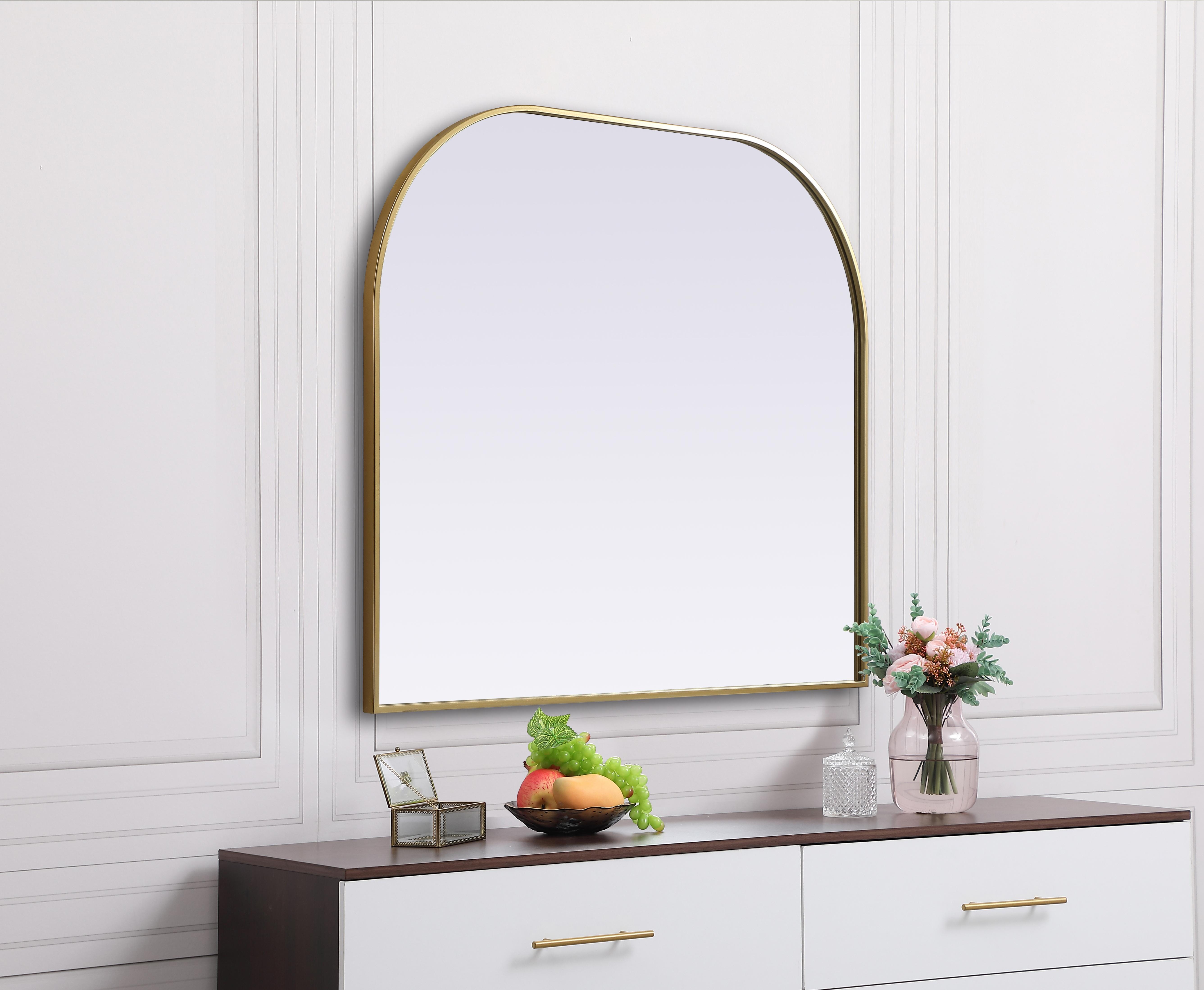 Blaire Arched Mirror in Brass - Image 5