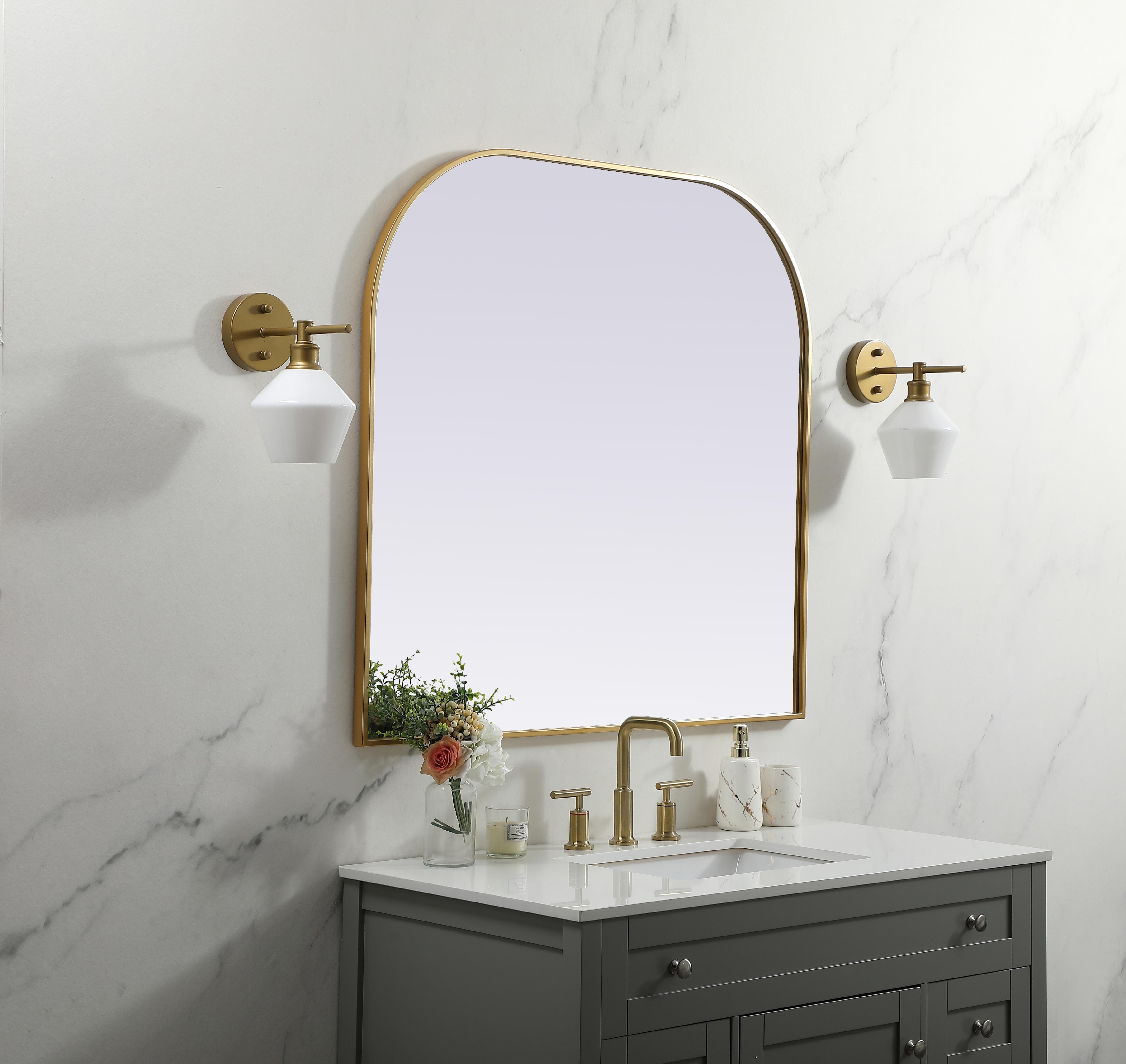 Blaire Brass Mirror - 40" x 38" - Image 3