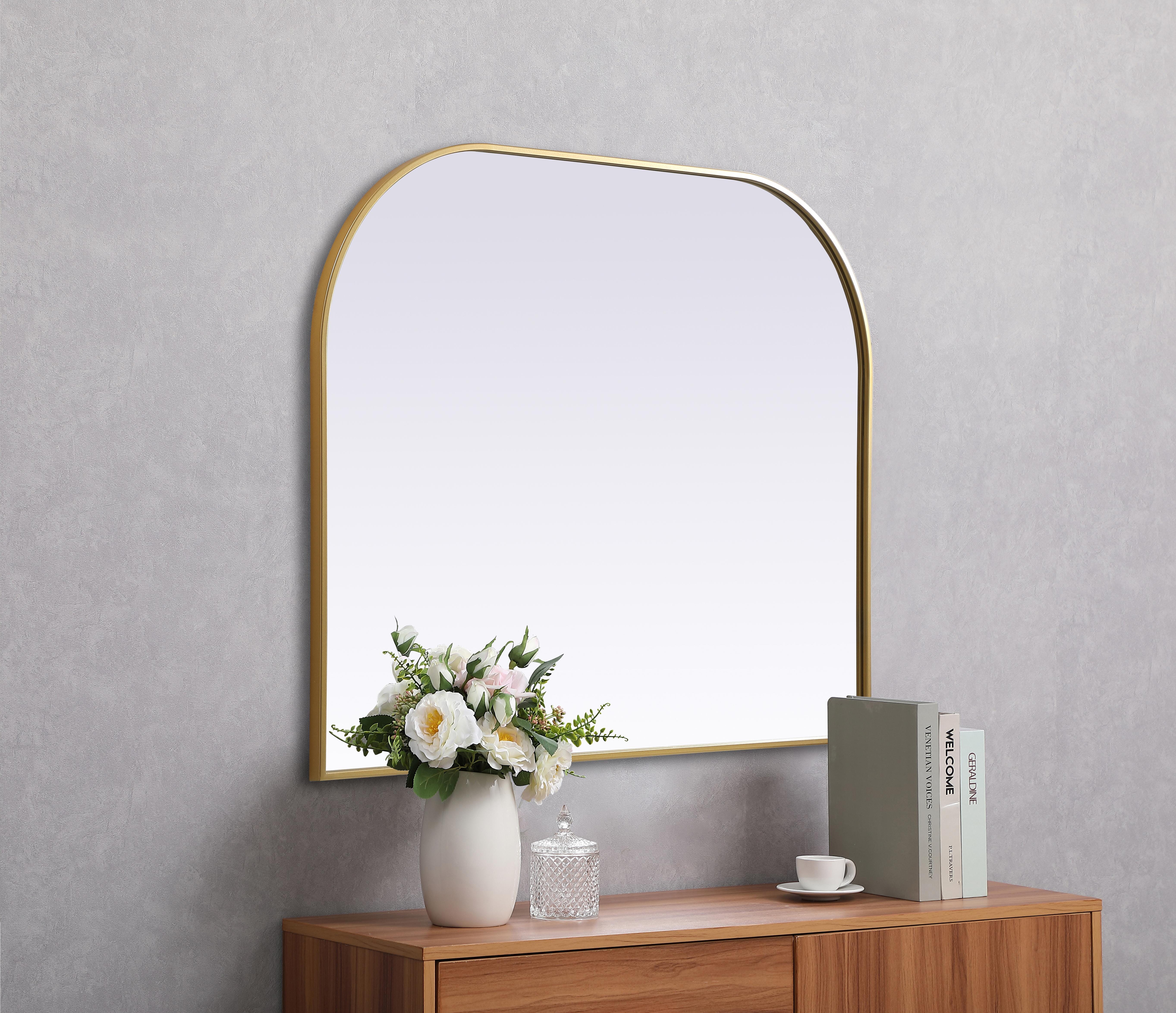 Blaire Arched Mirror in Brass - Image 5