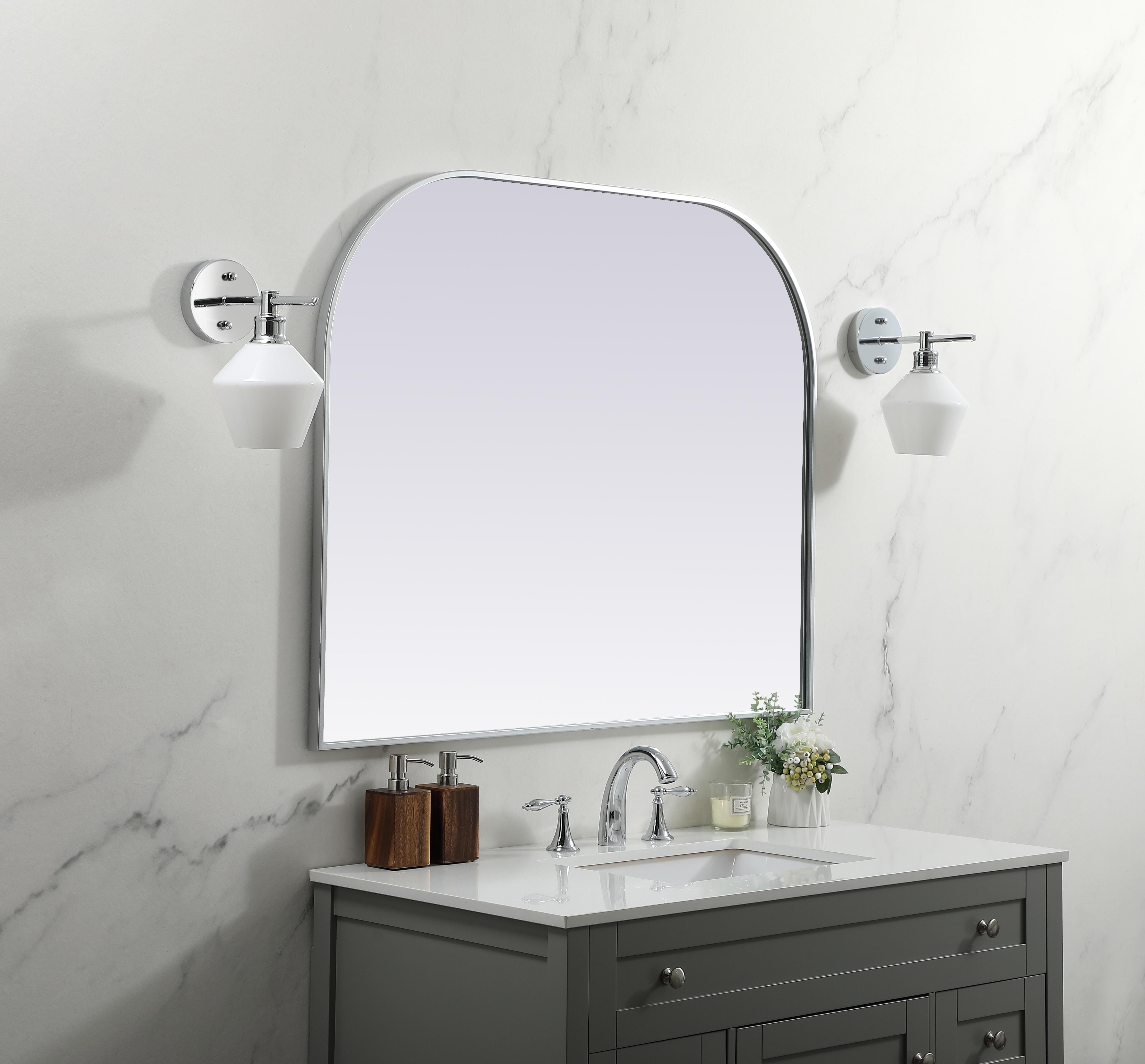 Blaire Silver Arched Mirror - Image 3