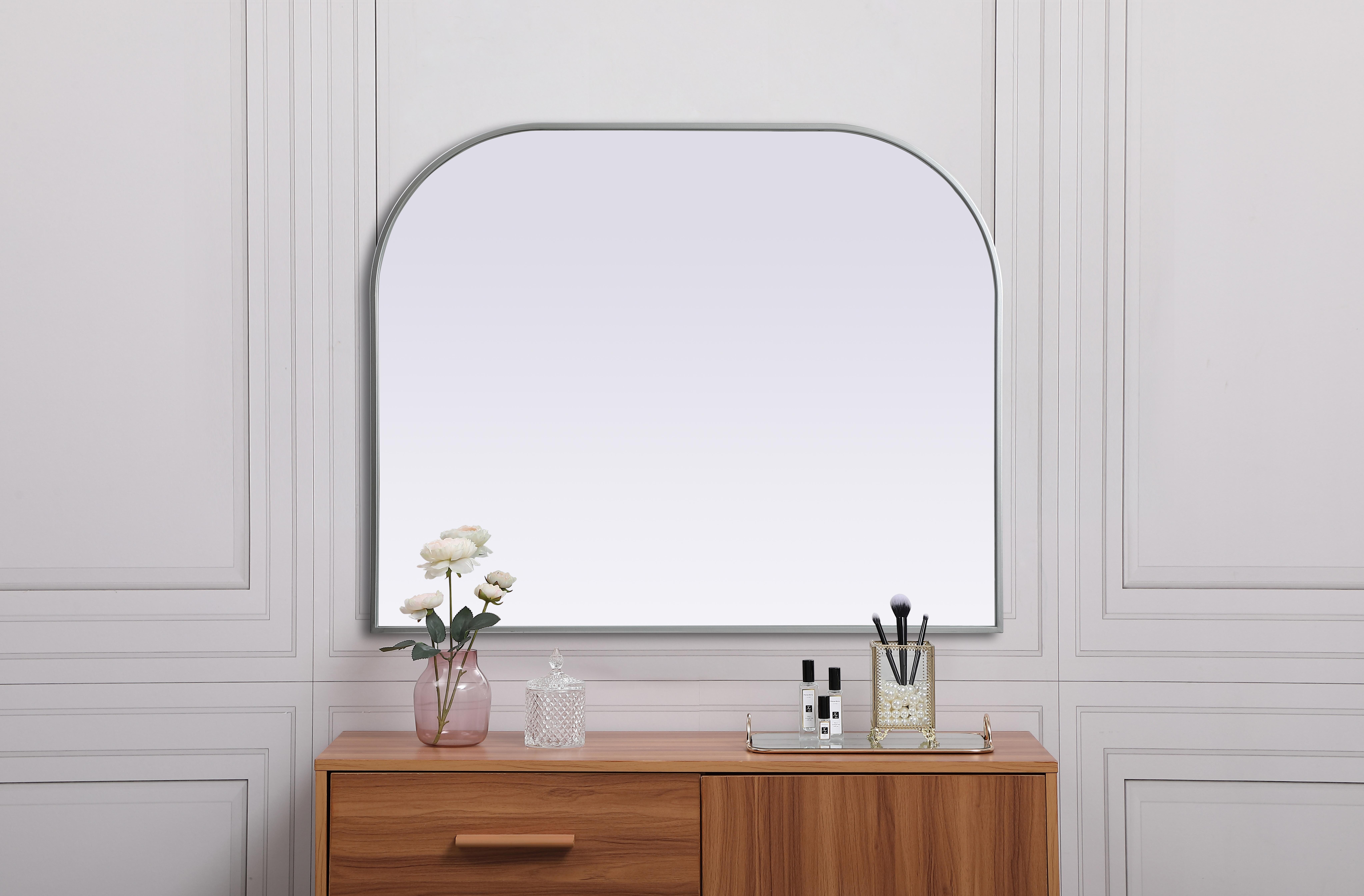 Blaire Silver Arched Mirror - Image 4