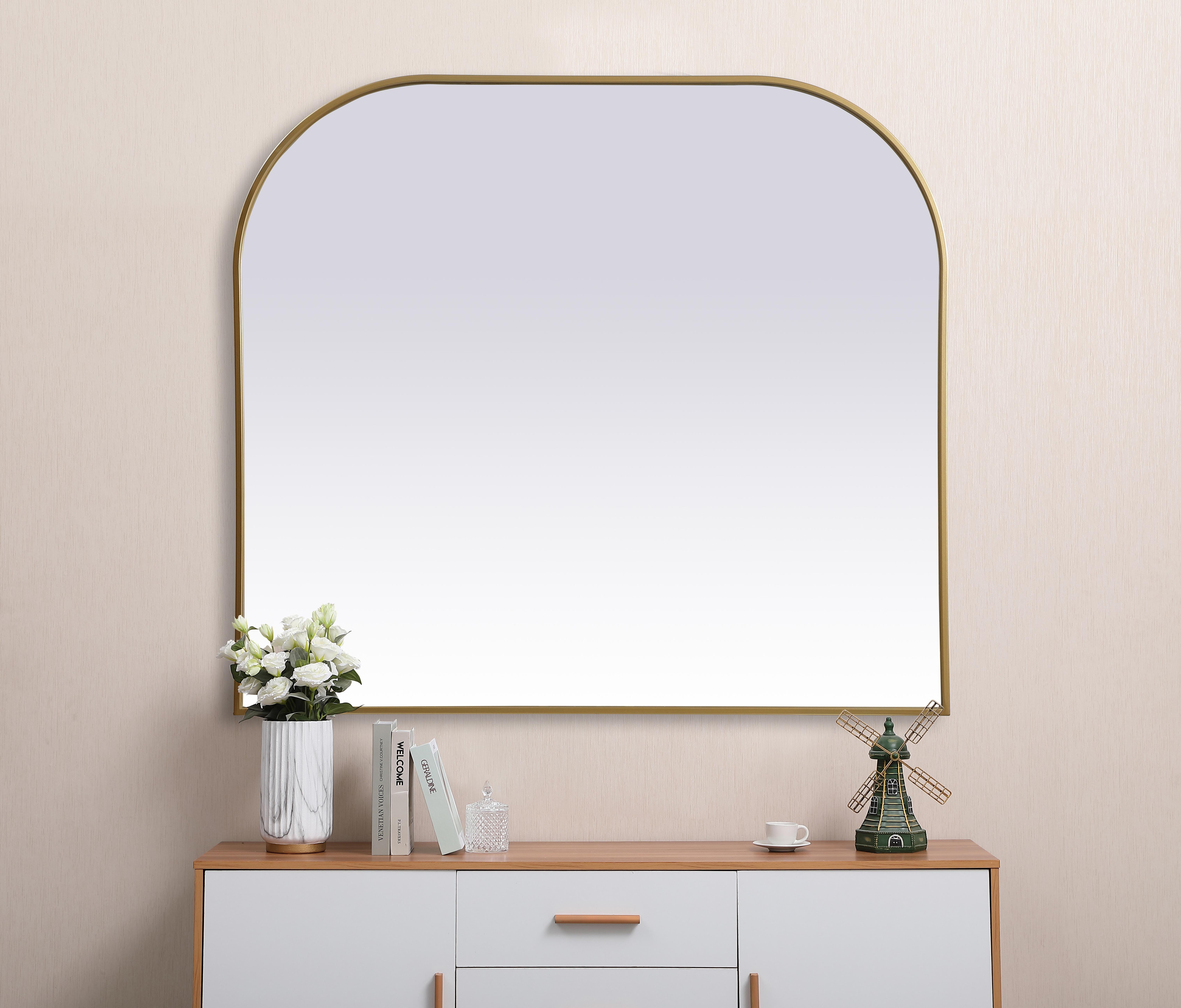 Blaire Brass Mirror - 42" x 38" - Image 4