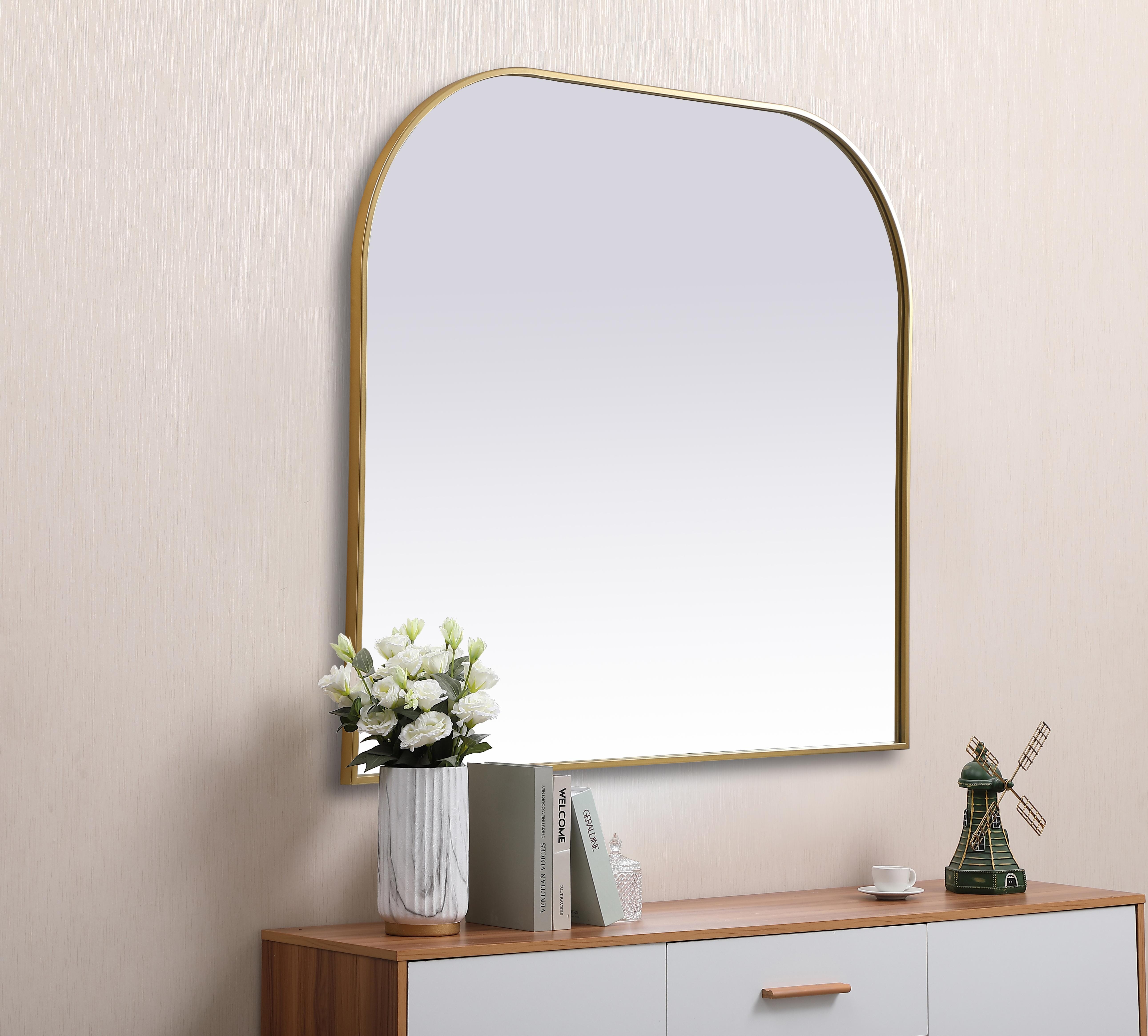 Blaire Brass Mirror - 42" x 38" - Image 5