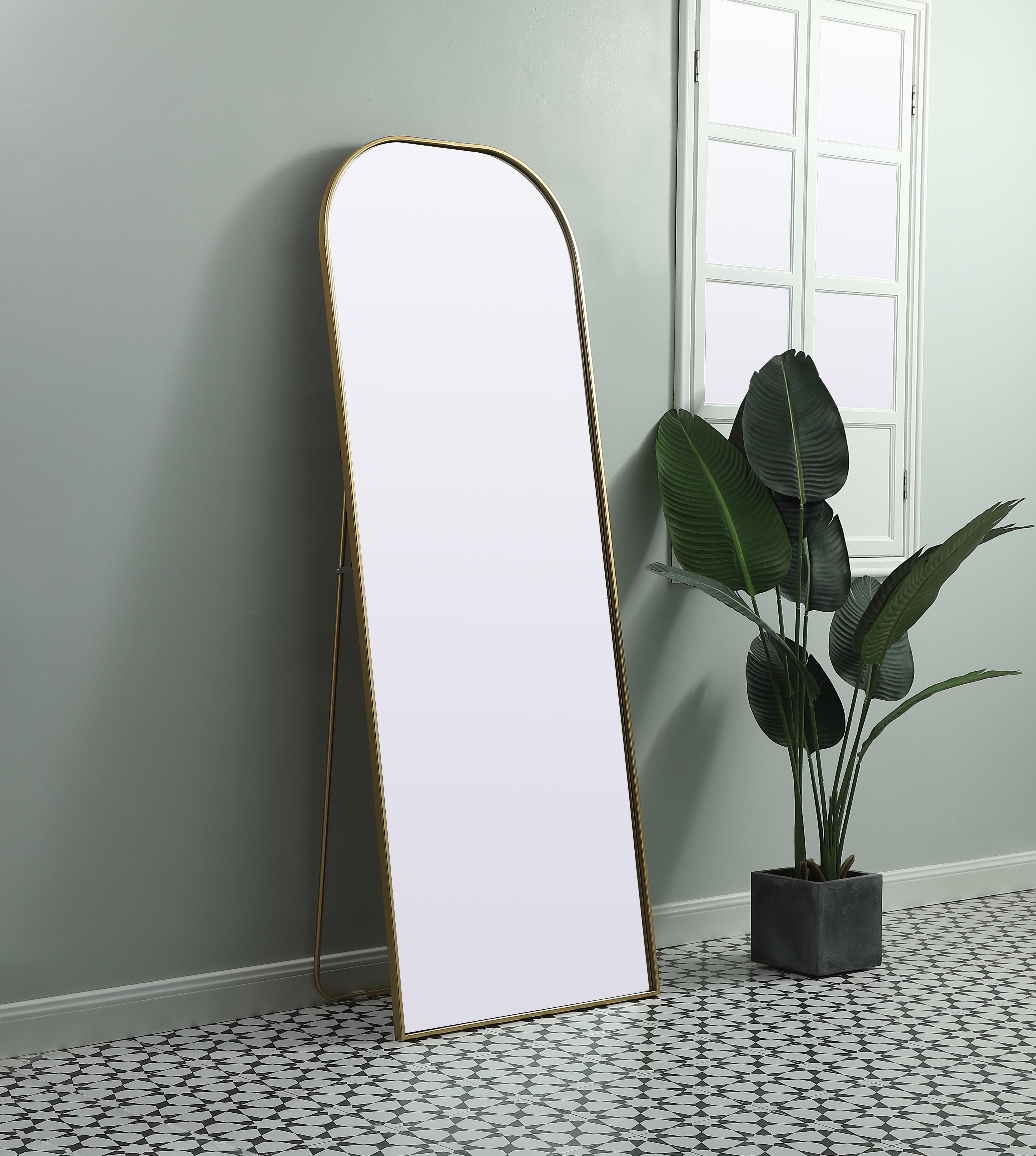 Blaire Full Length Mirror in Brass - Image 3