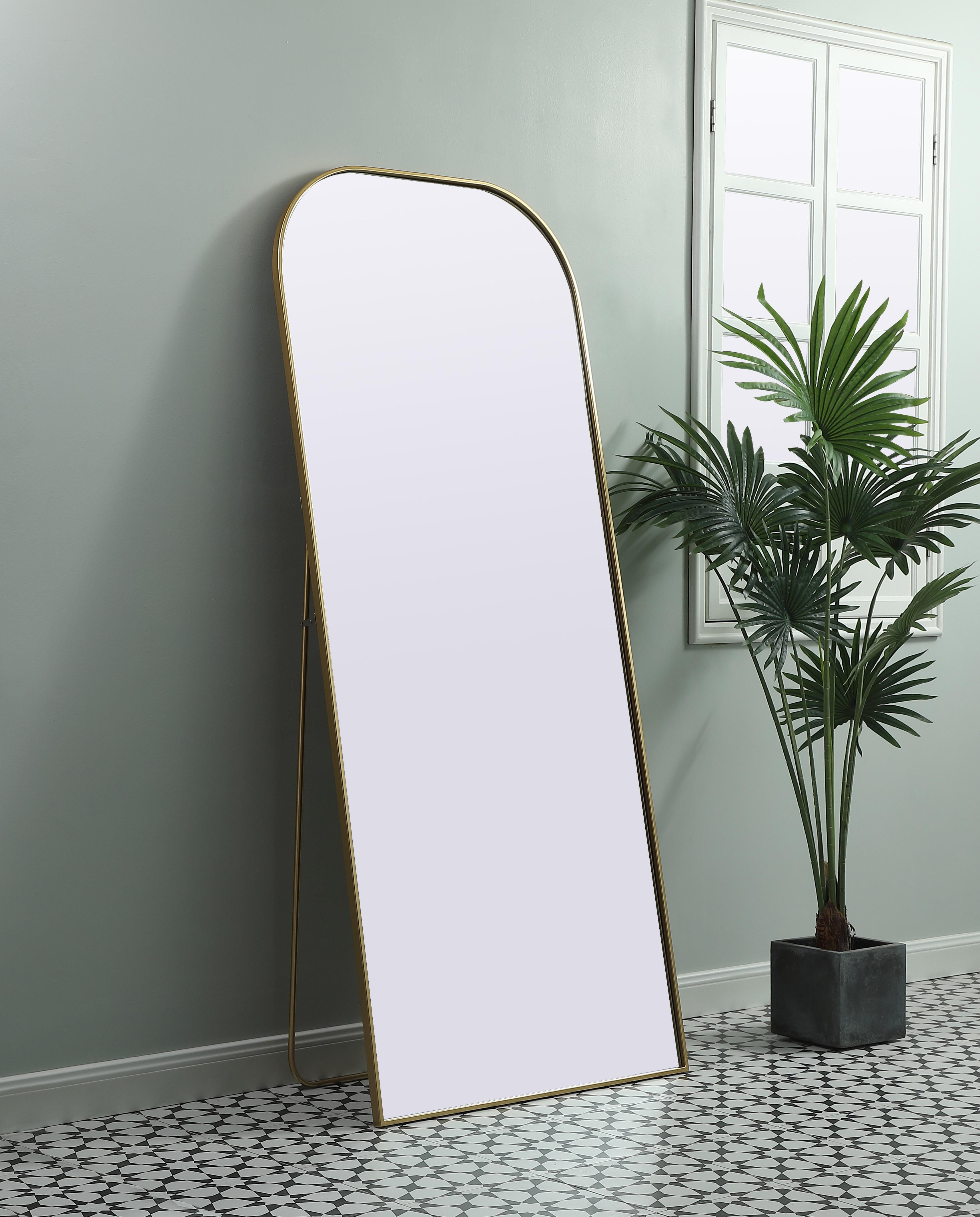 Blaire Full Length Mirror in Brass - Image 3